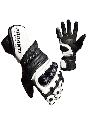 PROANTI Motorradhandschuhe Race Leder