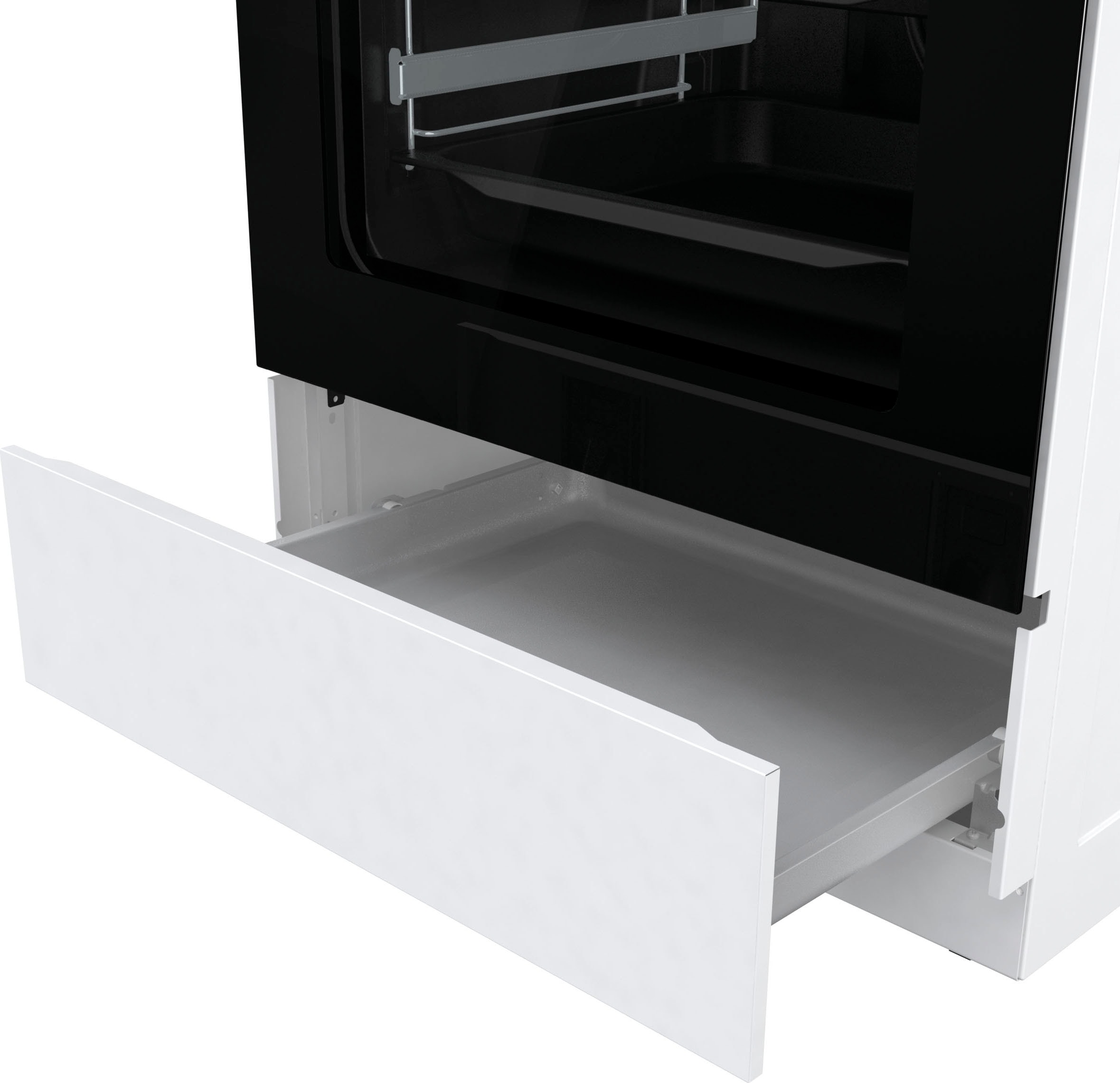 GORENJE Elektro-Standherd »GECS6C70WPA«, mit 2-fach-Teleskopauszug, Aqua Clean, Knusprig genießen – ganz ohne Extra-Kalorien - dank AirFry-Funktion