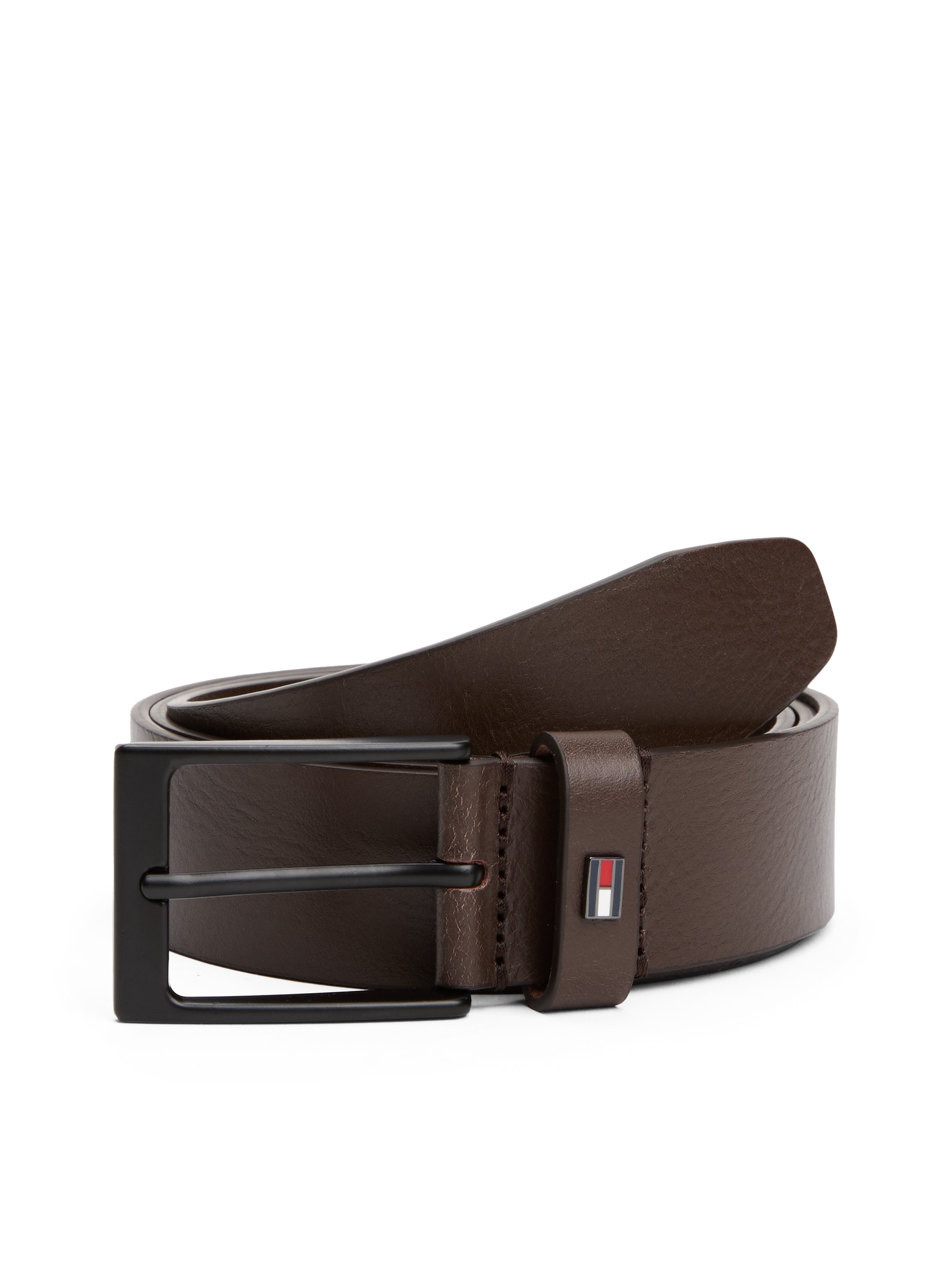 Tommy Hilfiger Ledergürtel "LAYTON 3.5", Metallpatch, Einfachdornschließe günstig online kaufen