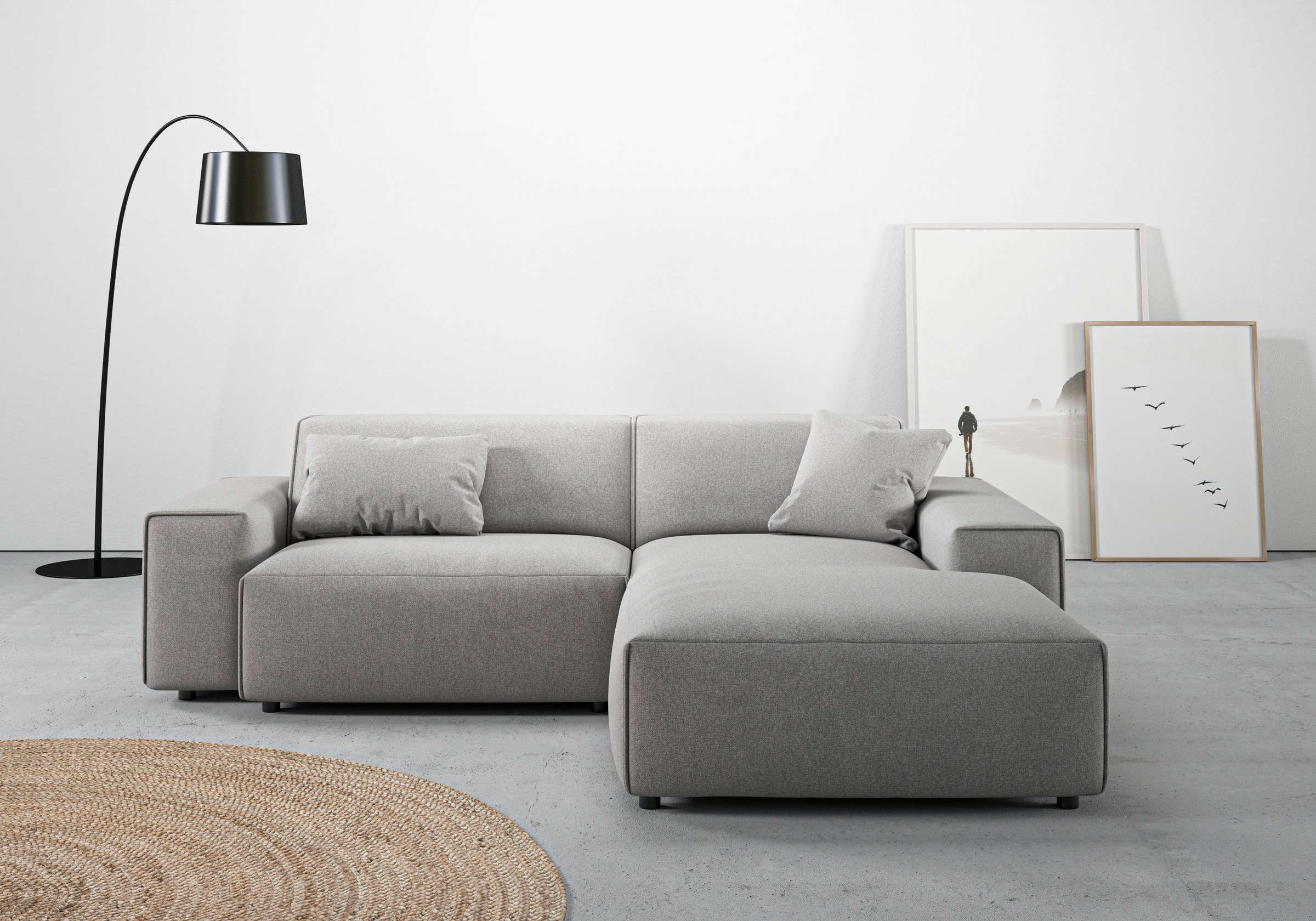 Home affaire Ecksofa "Glimminge L-Form auch in Breitcord, Feincord + Easy c günstig online kaufen