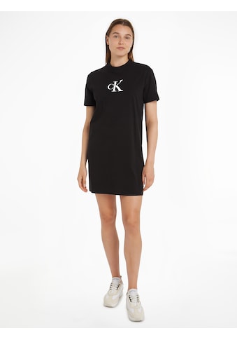 Shirtkleid »SATIN CK T-SHIRT DRESS«, mit Logomarkenlabel