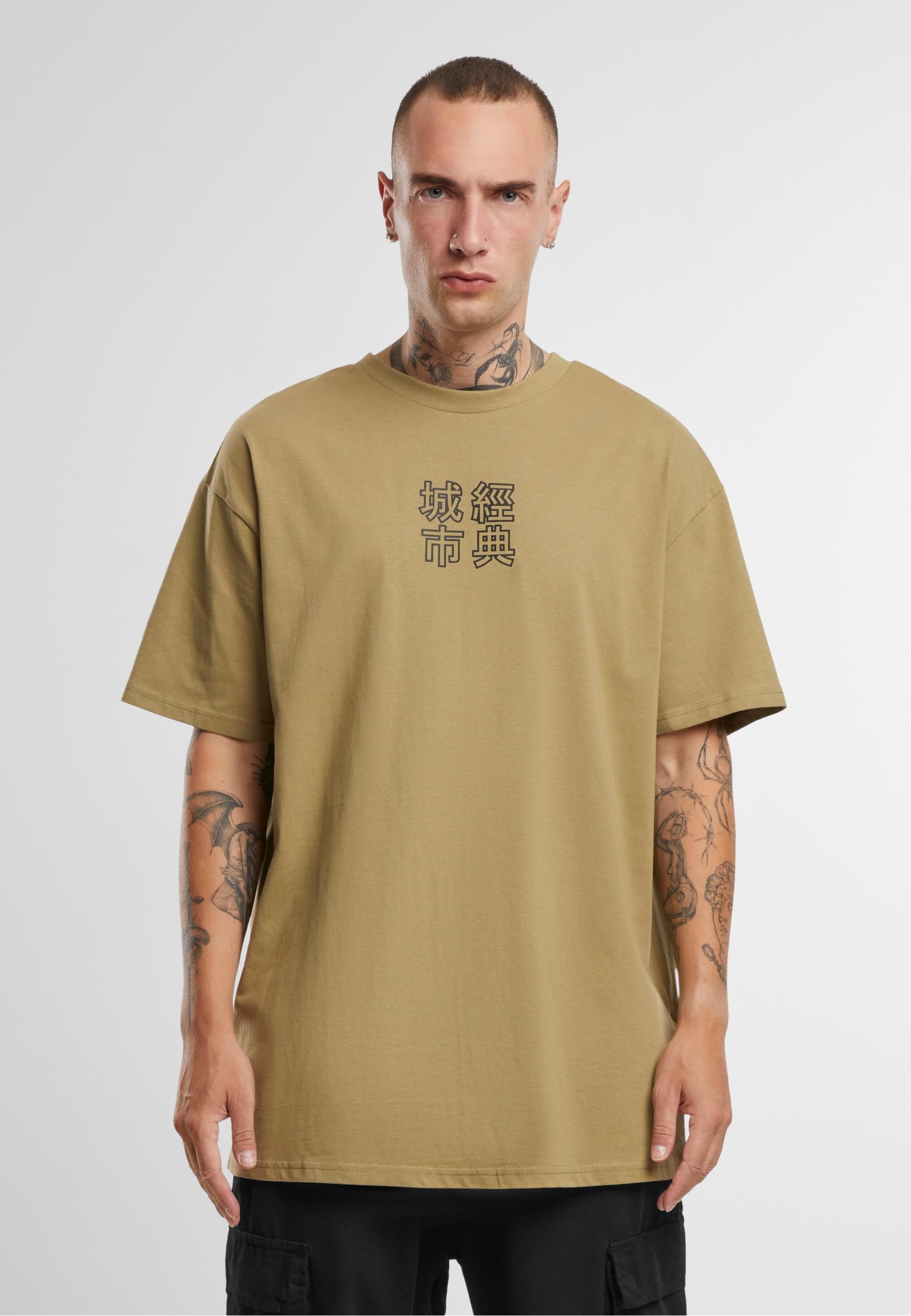 URBAN CLASSICS T-Shirt »Urban Classics Herren Chinese Symbol Tee«, (1 tlg.)