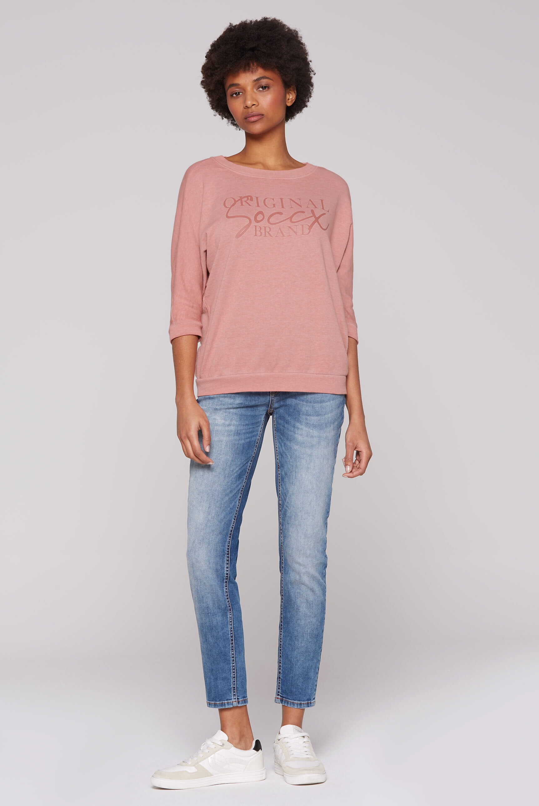 SOCCX Sweater, mit Fledermausärmeln