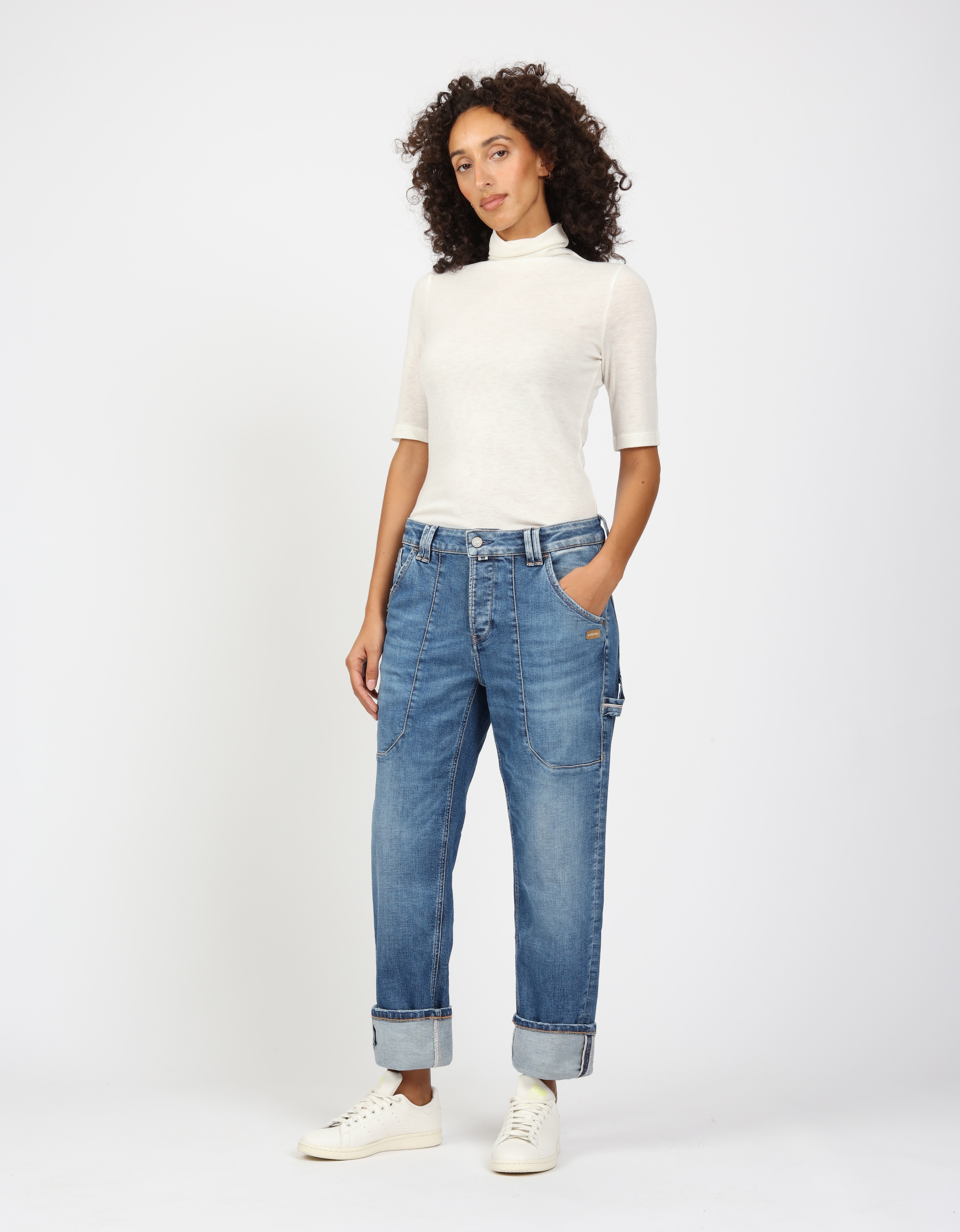 GANG Straight-Jeans »94THELMA WORKER«, mit aufgesetzten Taschen und typischen Workerdetails