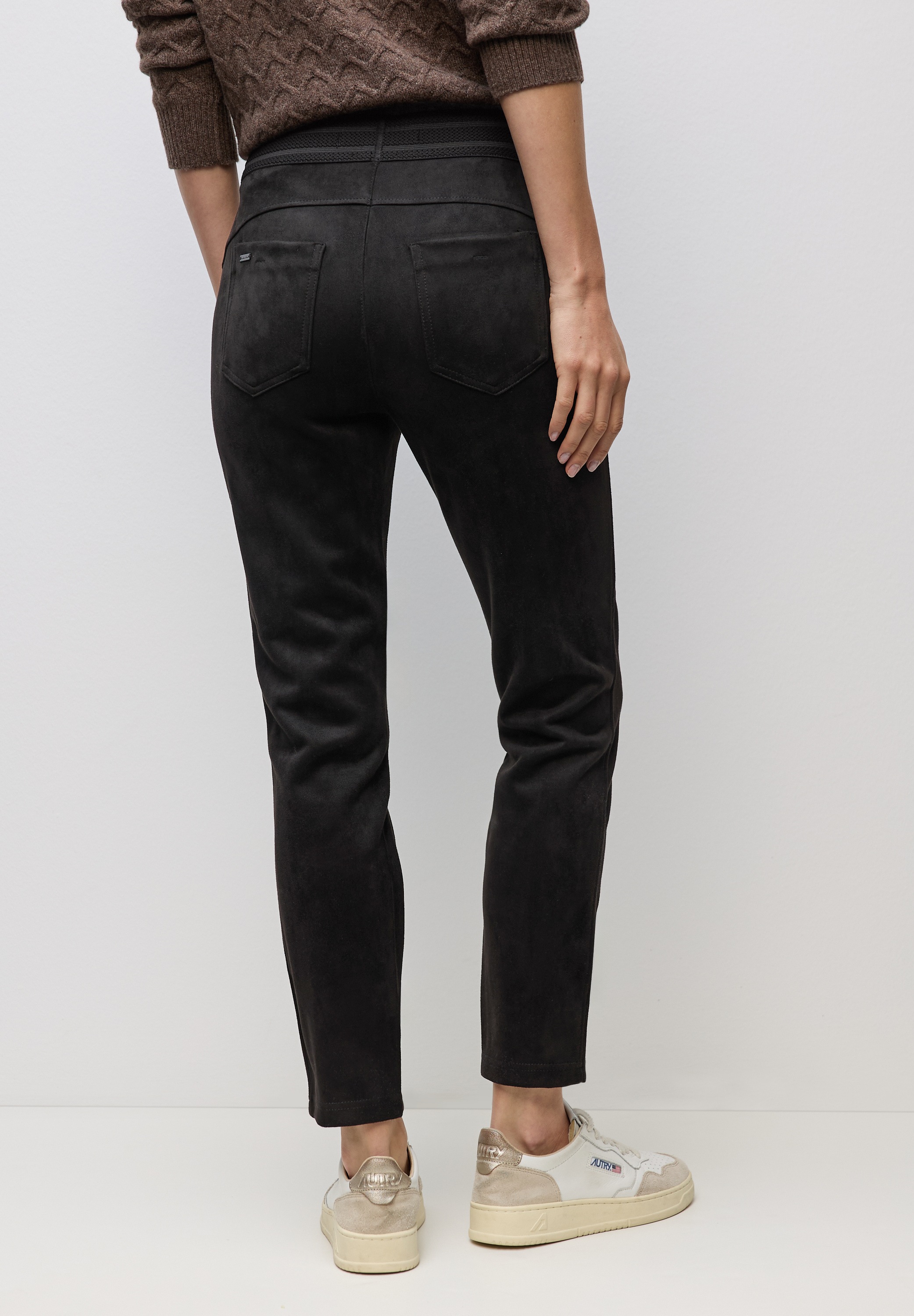 STREET ONE Stoffhose, aus Velour günstig online kaufen