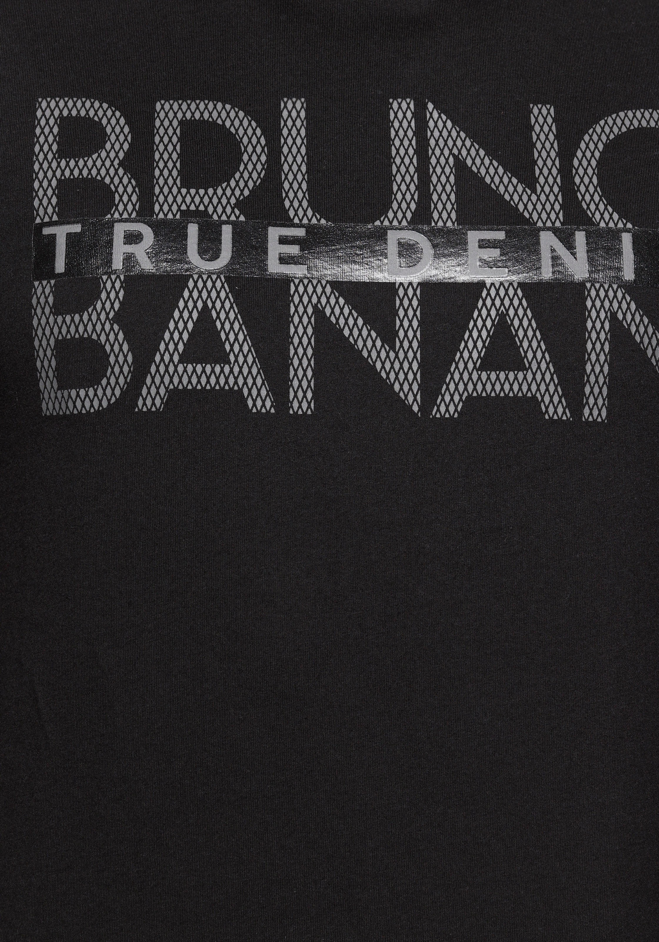 Bruno Banani mit BAUR T-Shirt, kaufen | ▷ Print glänzendem
