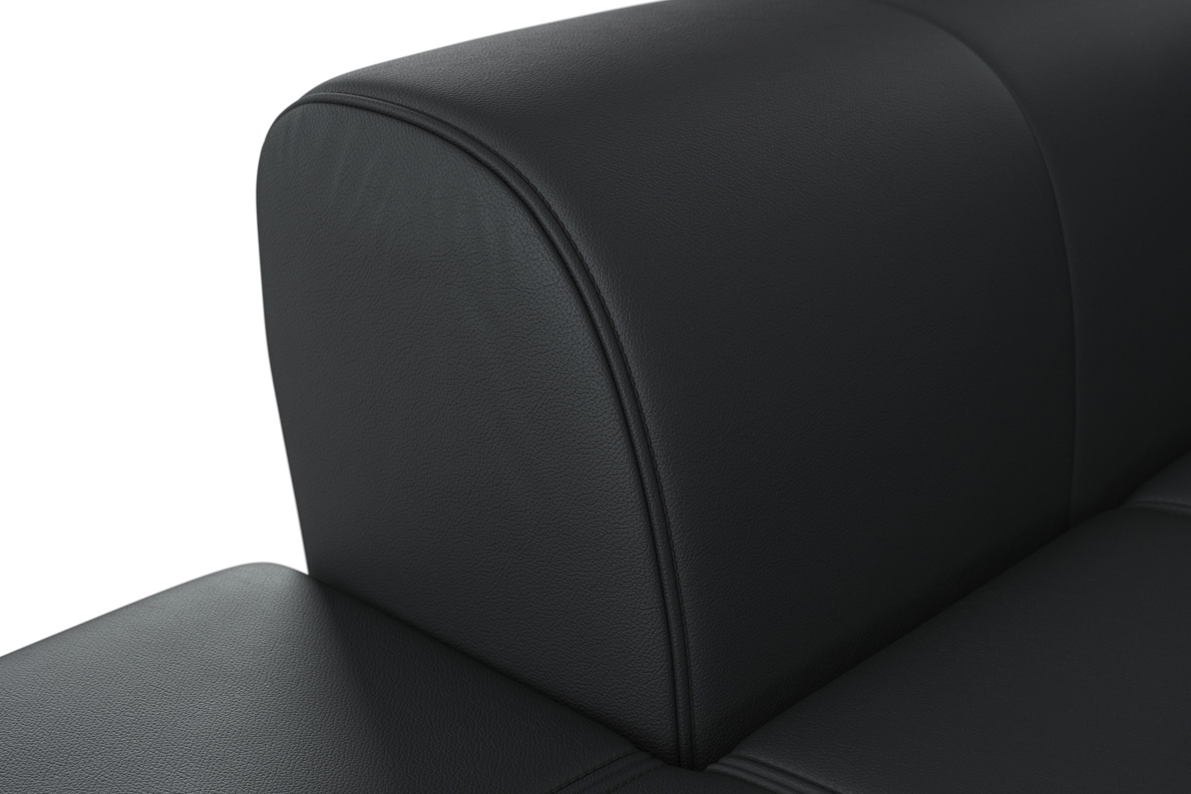 sit&more Ecksofa »Bendigo L-Form«, inklusive Sitztiefenverstellung, Bodenfreiheit 12 cm, in 2 Fußfarben