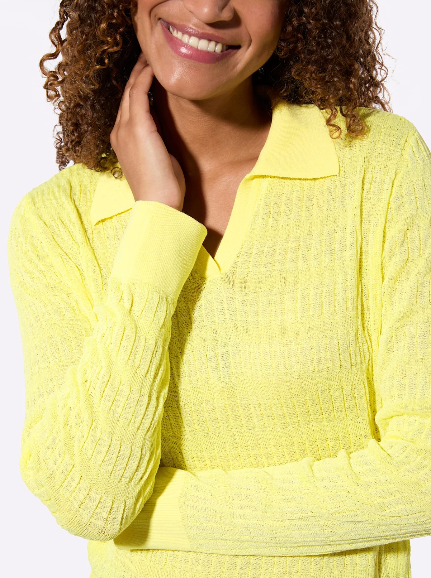 Inspirationen Polokragenpullover »Pullover«