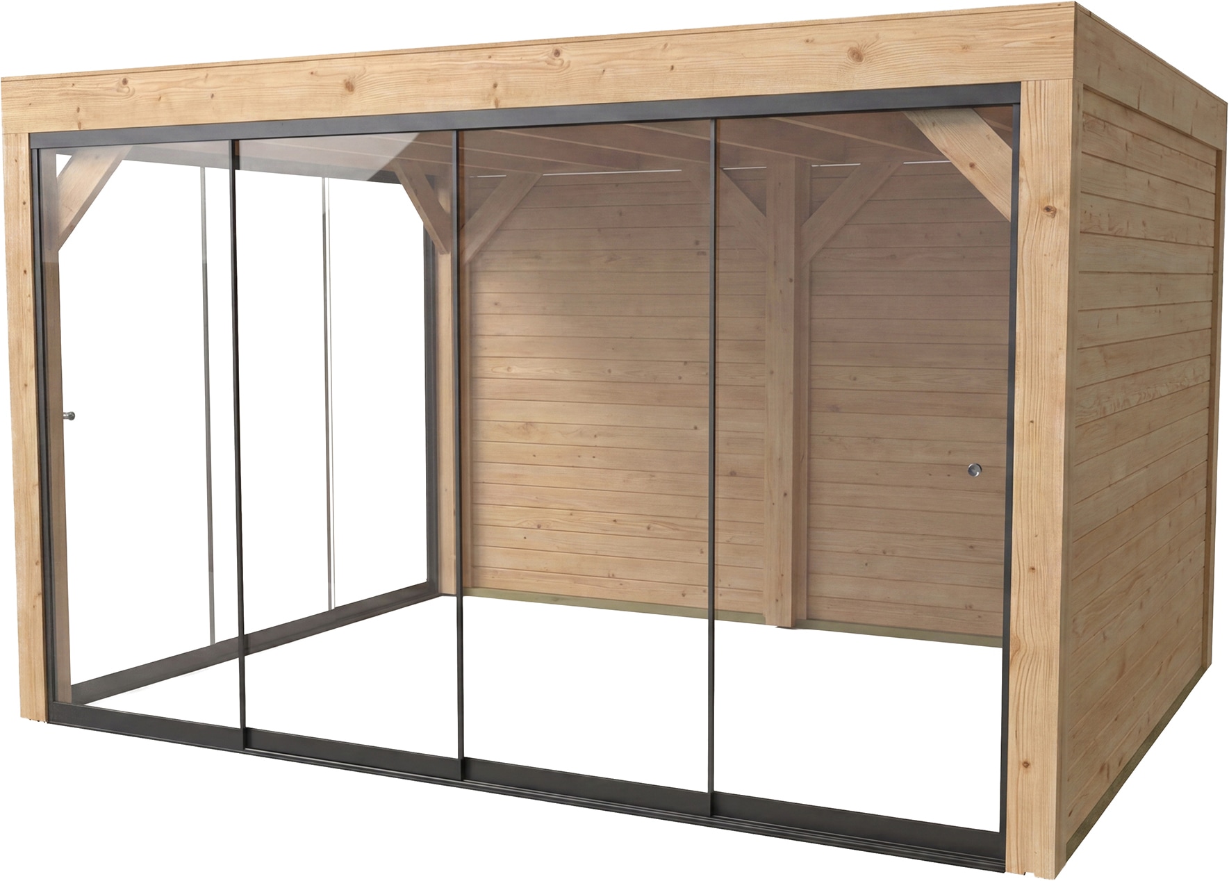 weka Holzpavillon »Lumley Lauben-Set Gr. 2.1« BxTxH: 307x399x245 cm