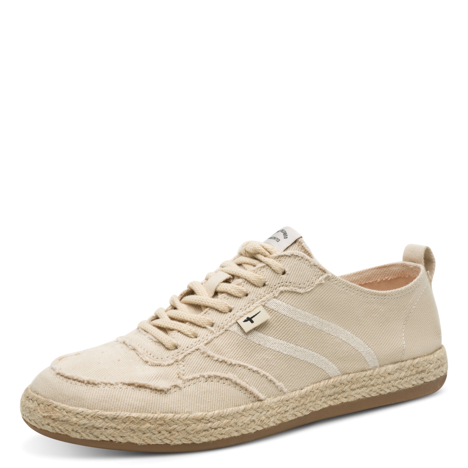 Tamaris Plateausneaker Freizeitschuh, Halbschuh, Schnürschuh mit Juterand