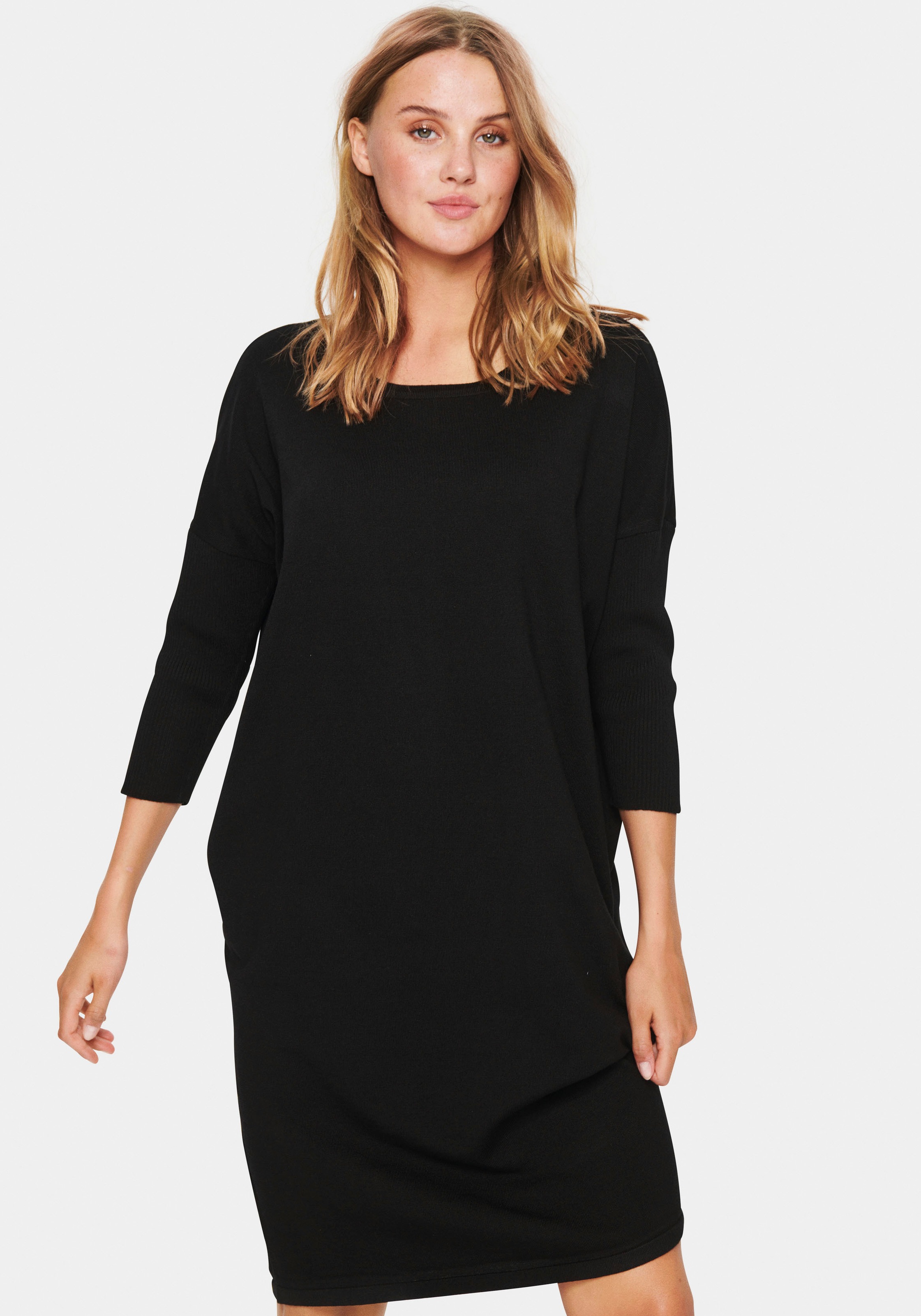 Saint Tropez Strickkleid »MilaSZ R-N Dress«, mit 3/4 Ärmel