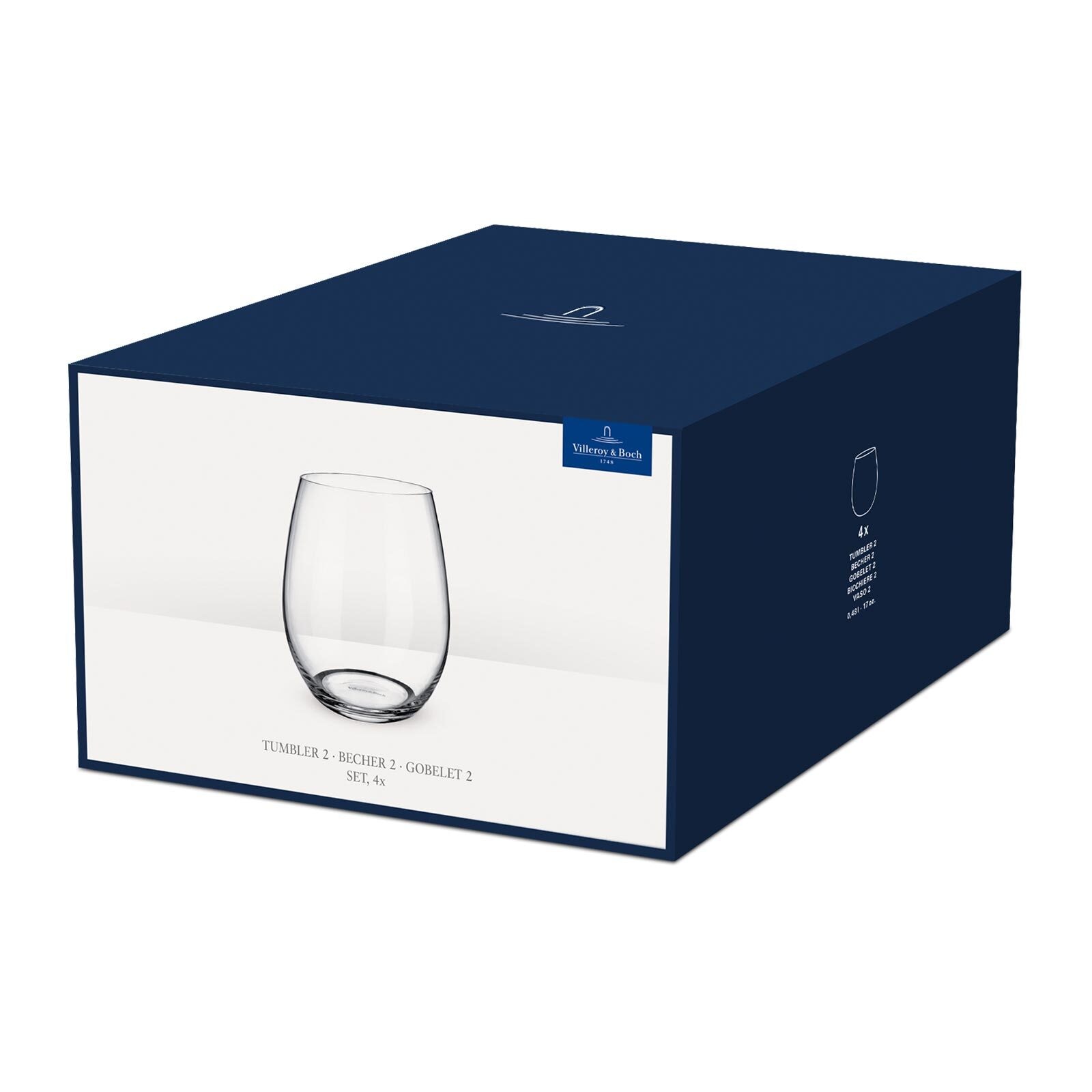 Villeroy & Boch Glas »Wassergläser Entrée 480 ml 4er Set transparent«