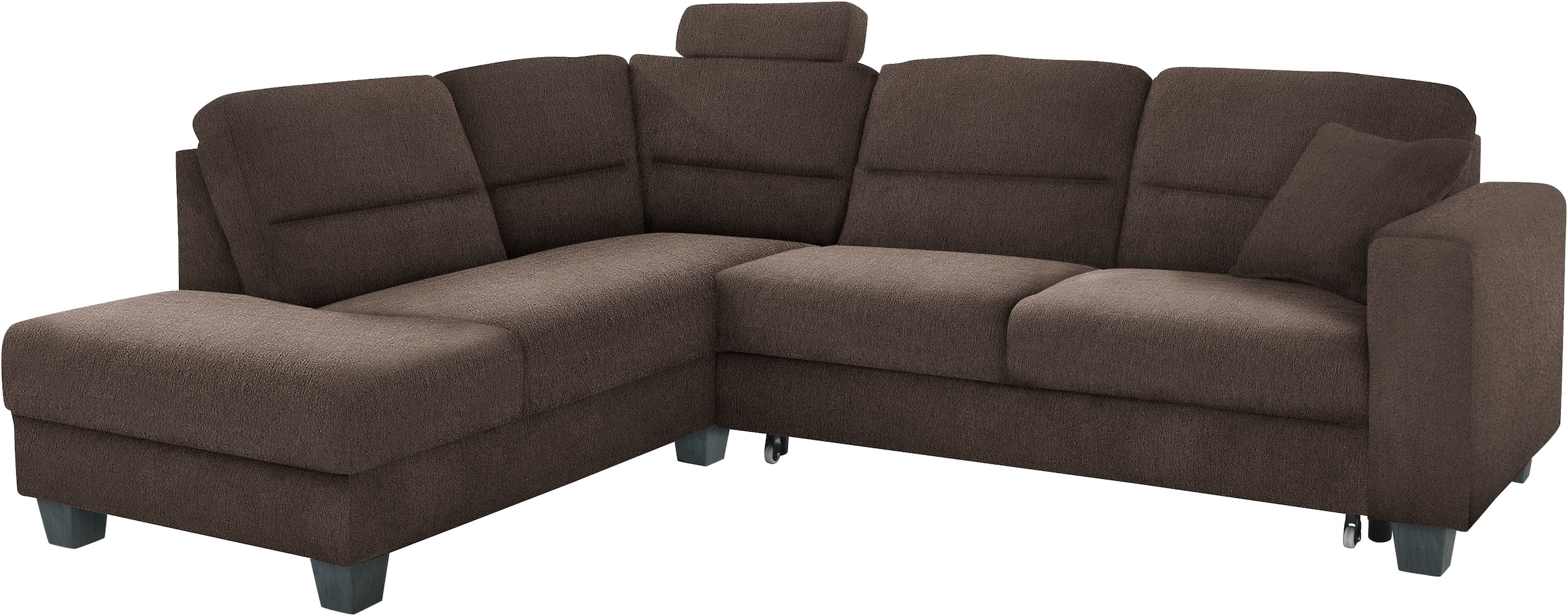 TRENDMANUFAKTUR Ecksofa »Chamber, L-Form«, inklusive einer Kopfstütze, wahlweise mit Schlaffunktion