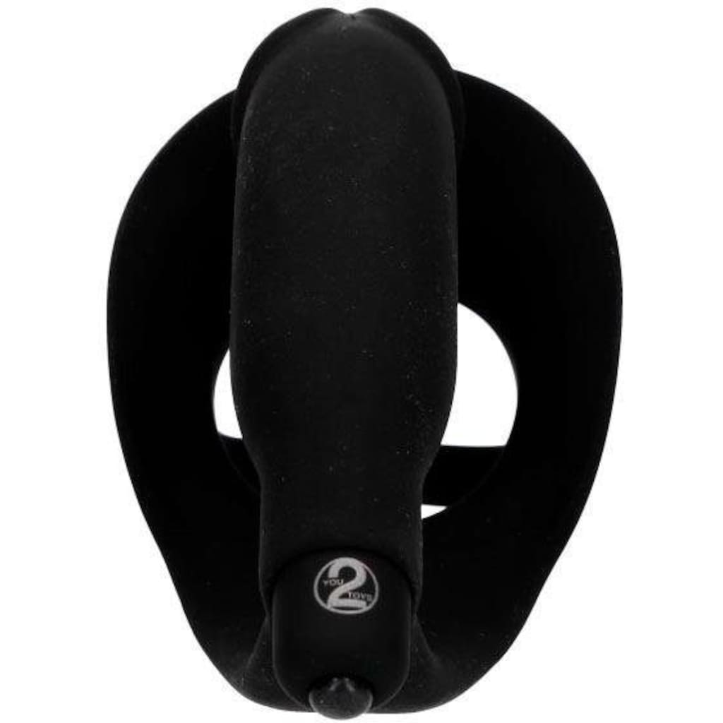 BLACK VELVETS Penisring »BV Ring + Vibro-Analplug«