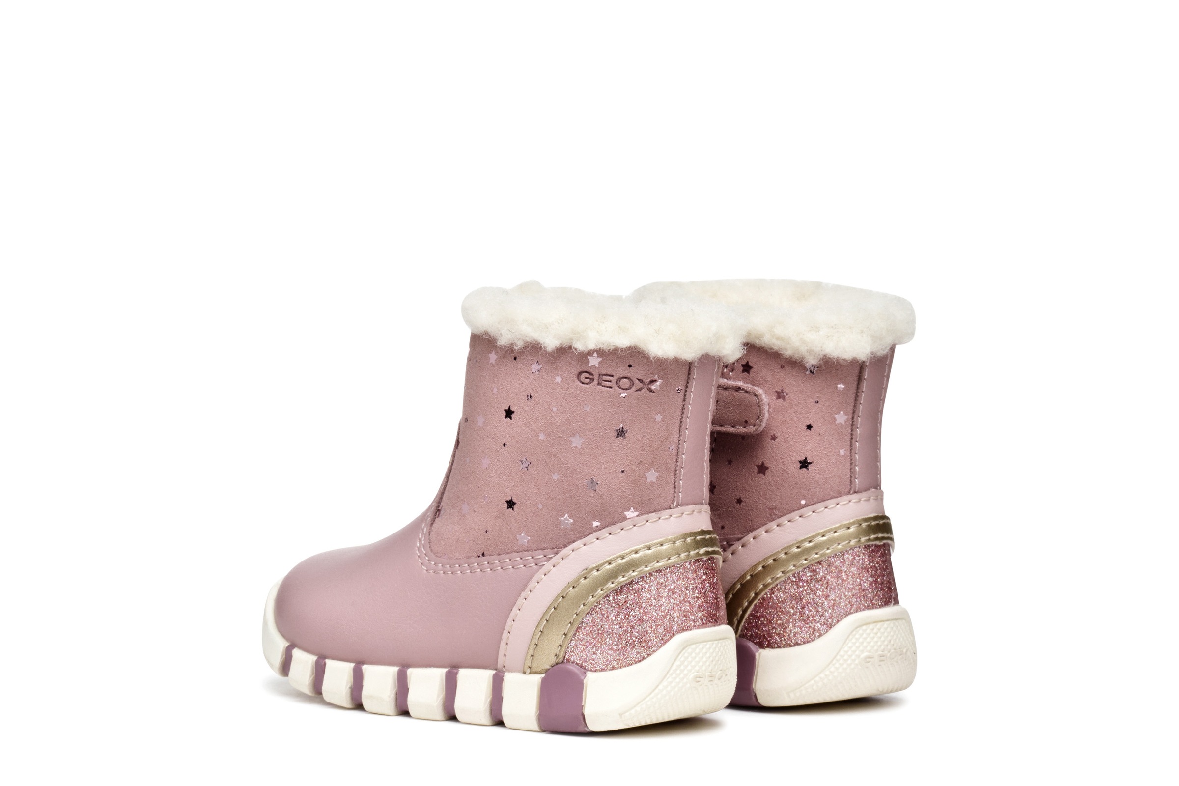 Geox Lauflernschuh »B IUPIDOO GIRL«  Winterstiefel, Stiefelette, Warmfutter, Größenschablone zum Download