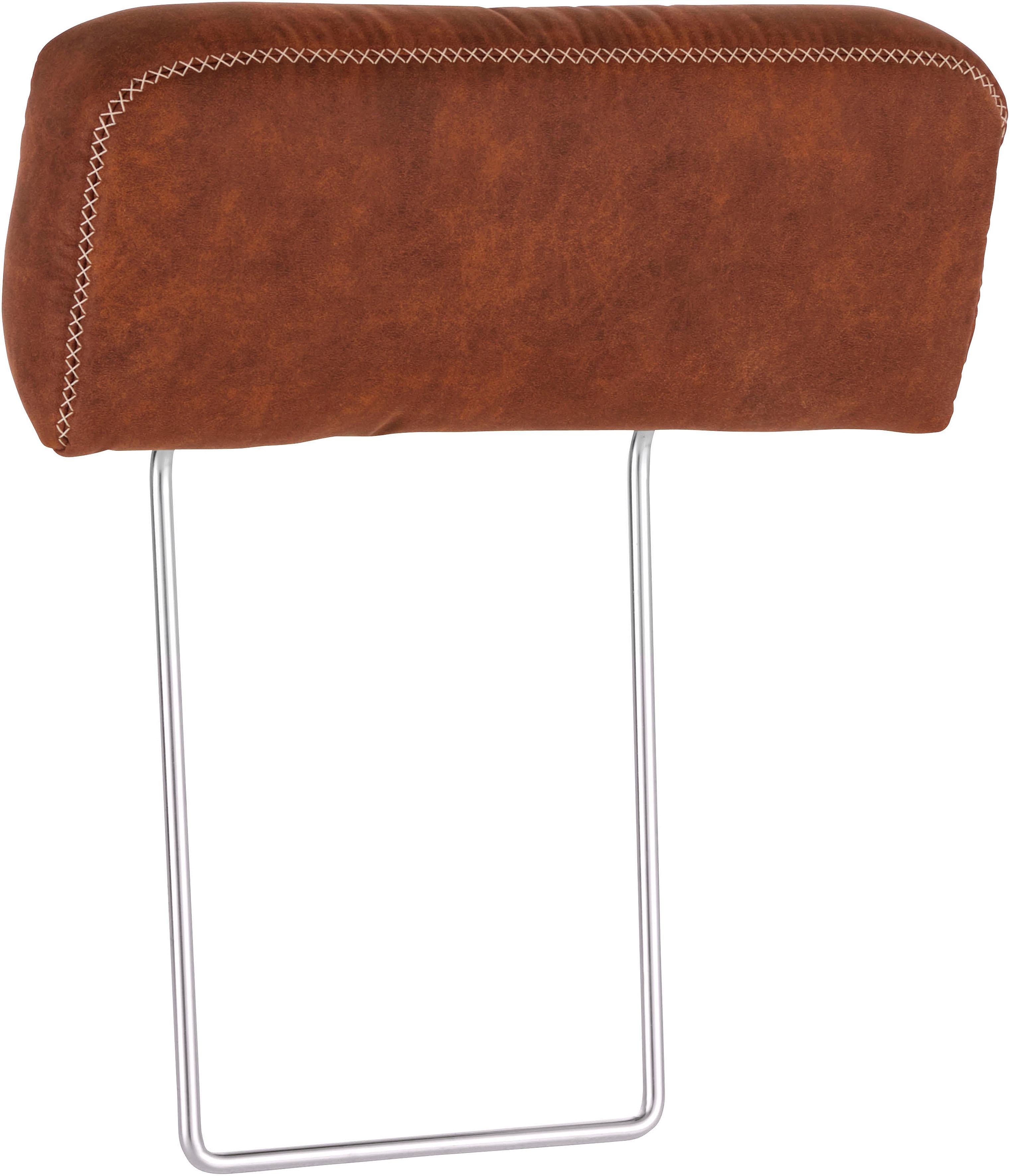 OTTO home Sofa-Kopfstütze "Varese" Kreuznaht in beige