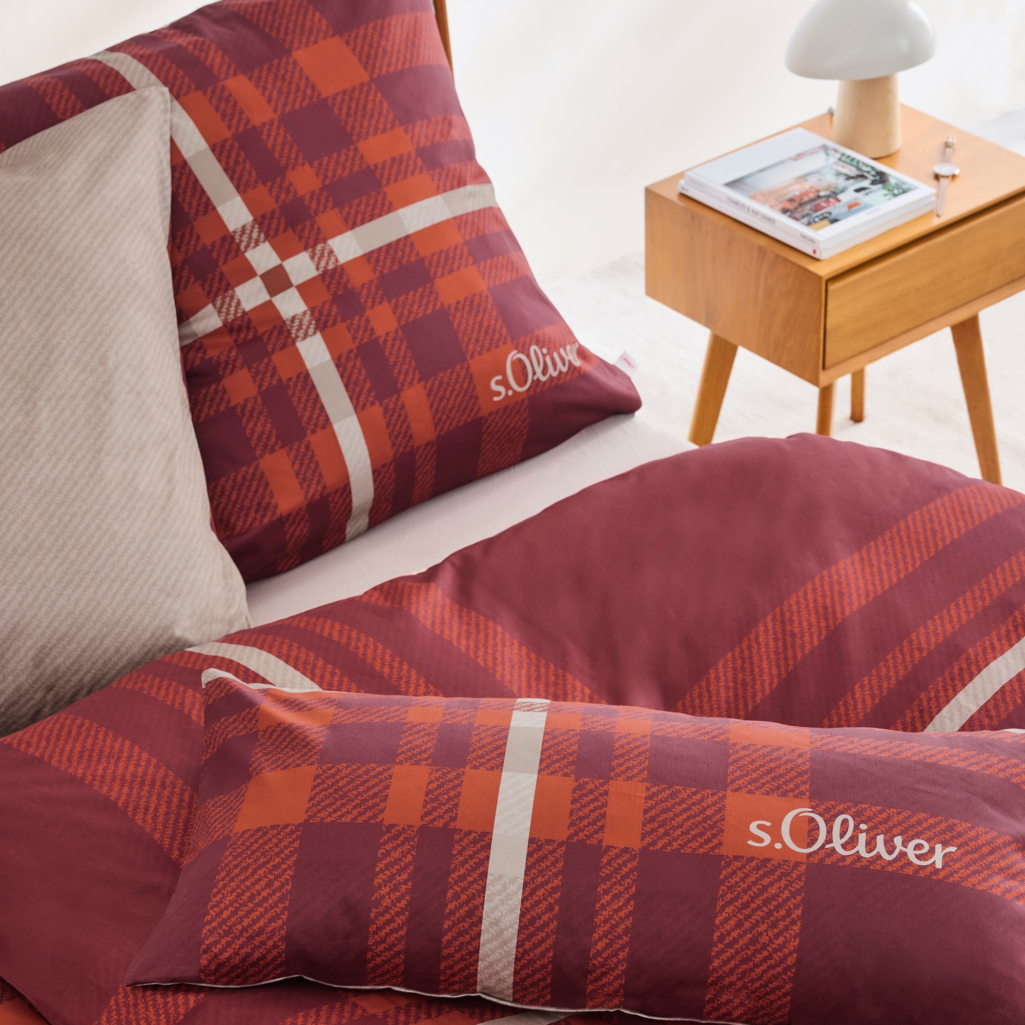 s.Oliver Bettwäsche "Feinflanellbettwäsche s.Oliver" 2 Stk. tlg. mit zeitlo günstig online kaufen