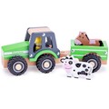 New Classic Toys® Spielzeug-Traktor »Little Driver - Holztraktor«, (Set), mit Anhänger