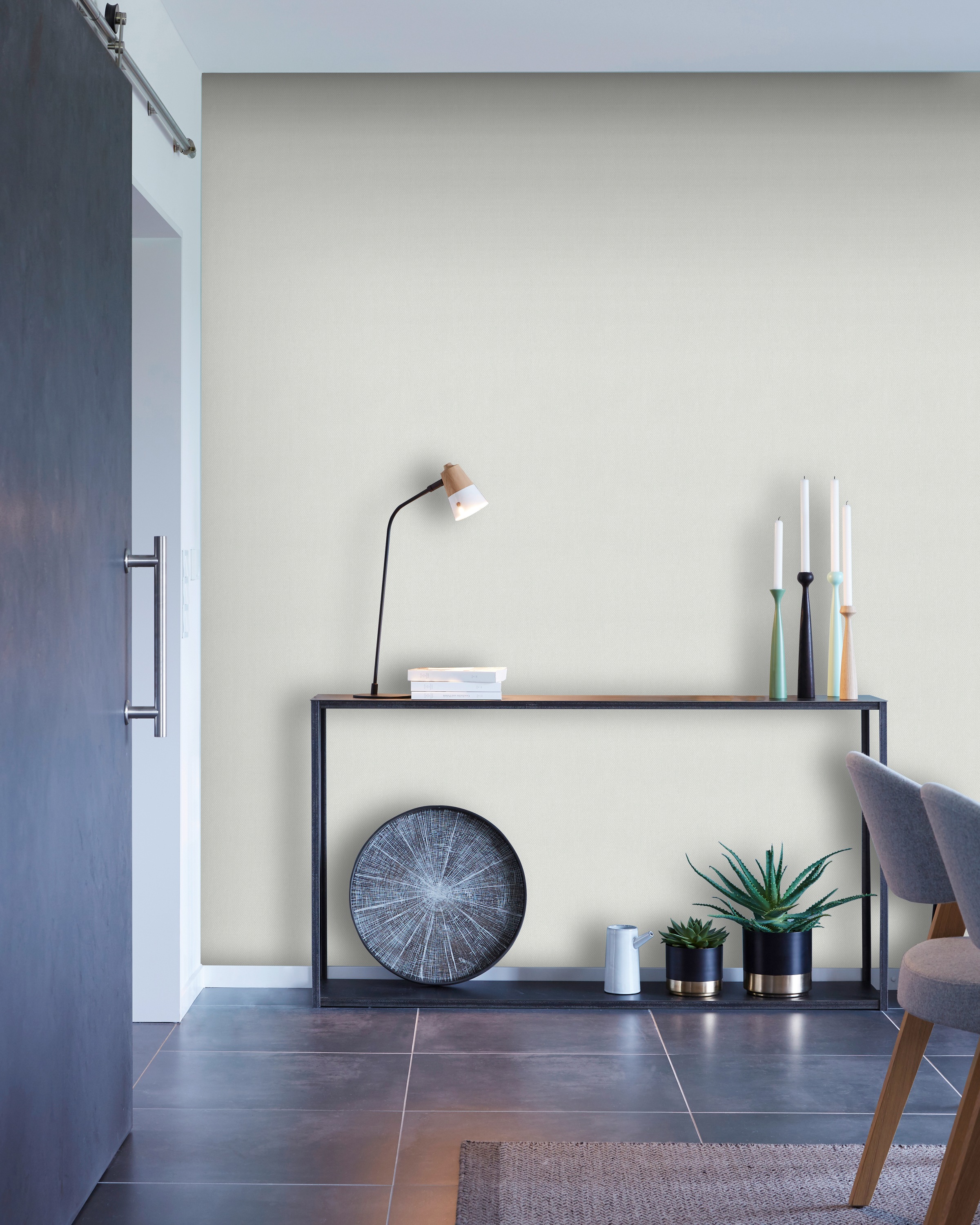 Art for the home Vliestapete »Pure Nature Uni hellgrün«