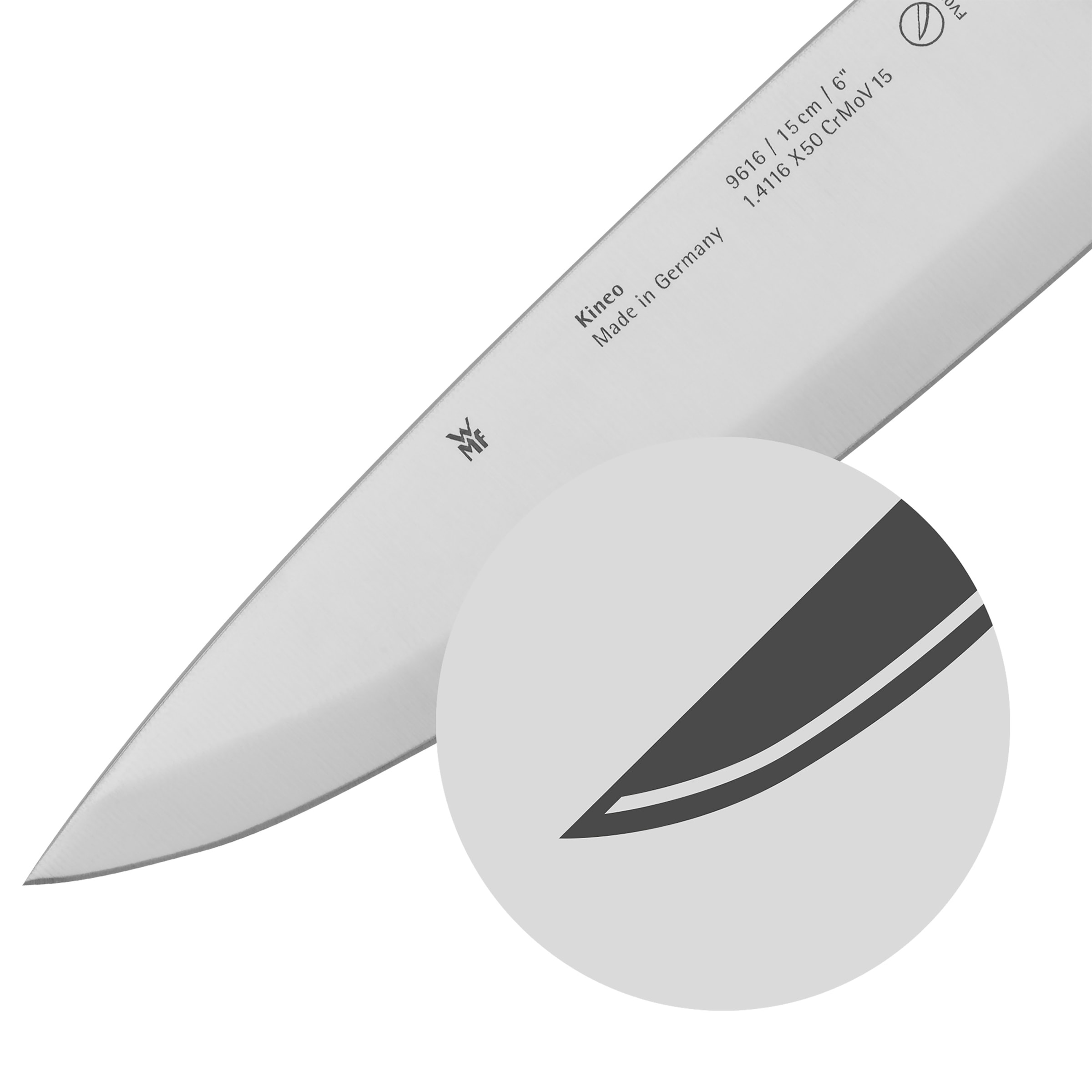 WMF Kochmesser »Kineo«, (1 tlg.), Performance Cut Technologie, hochwertiger Edelstahl, ergonomisch
