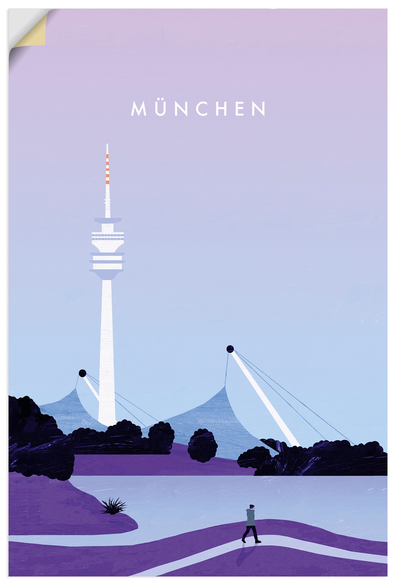 Artland Wandbild "München" 1 Stk. tlg. als Alubild, Leinwandbild, Poster, Wandaufkleber in verschied. Größen