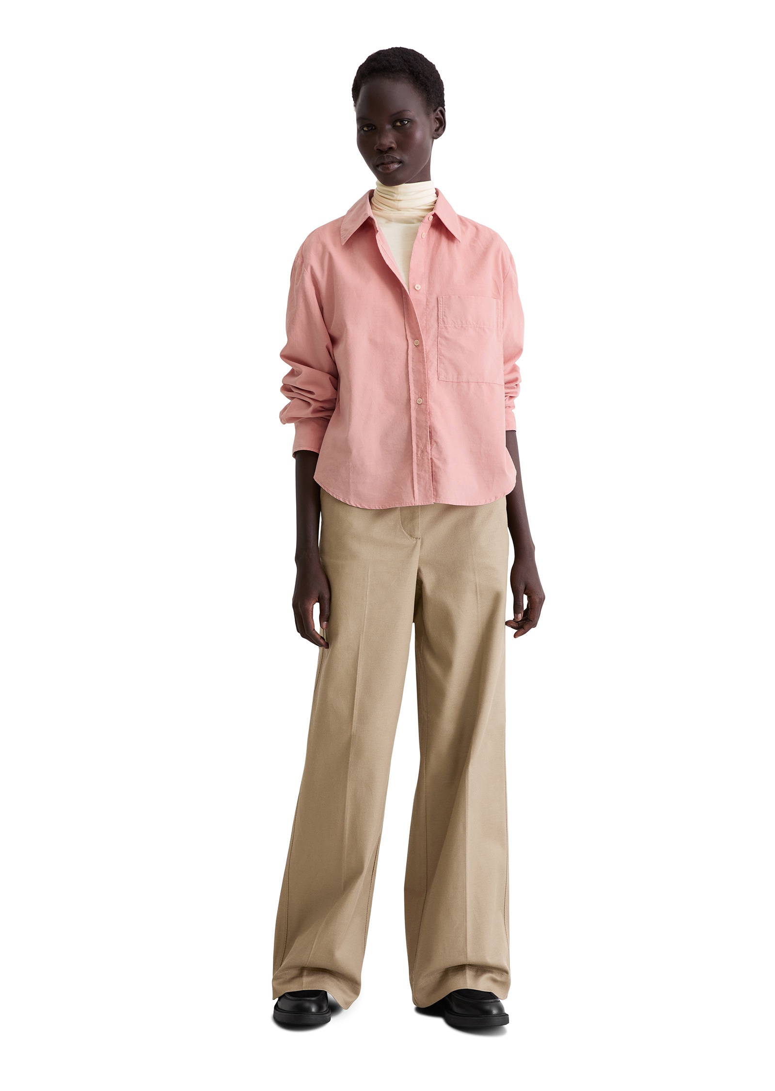 Marc O'Polo Langarmbluse »aus softem Baumwolle-Lyocell-Mix«