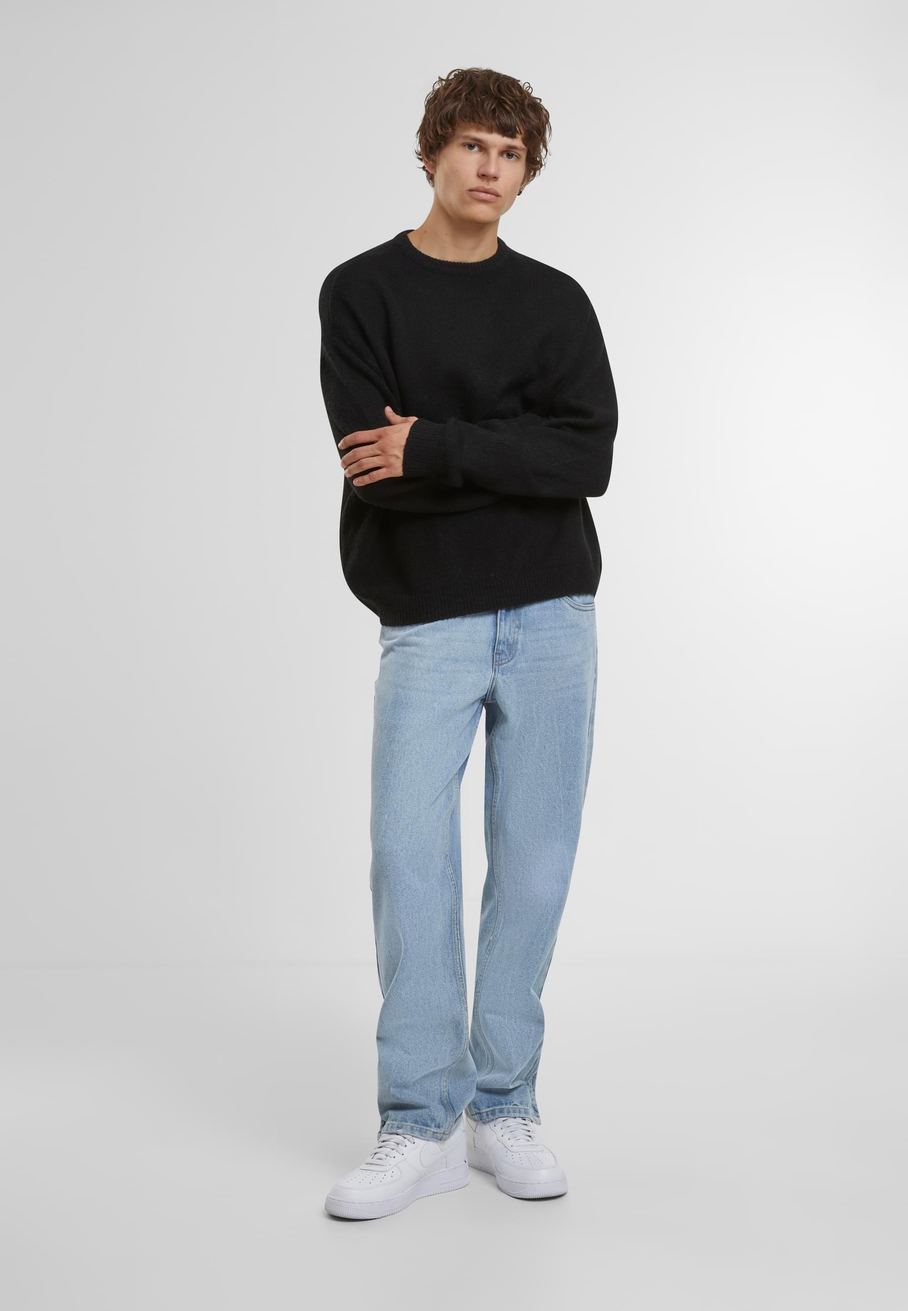 URBAN CLASSICS Rundhalspullover »Urban Classics Herren Oversized Chunky Sweater«, (1 tlg.)