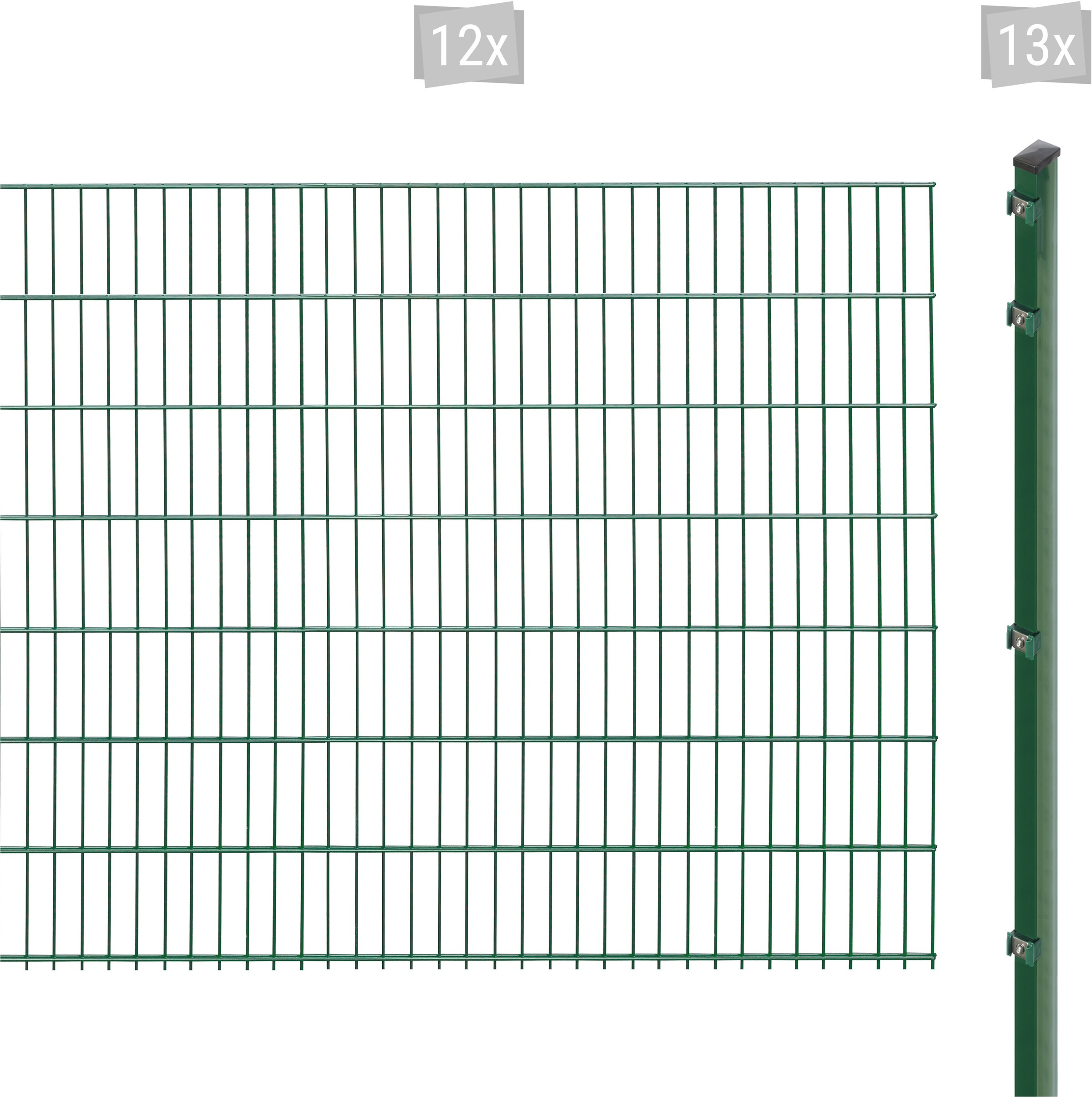 Arvotec Doppelstabmattenzaun "EXCLUSIVE 143 zum Einbetonieren", Zaunhöhe 143 cm, Zaunlänge 2 - 60 m