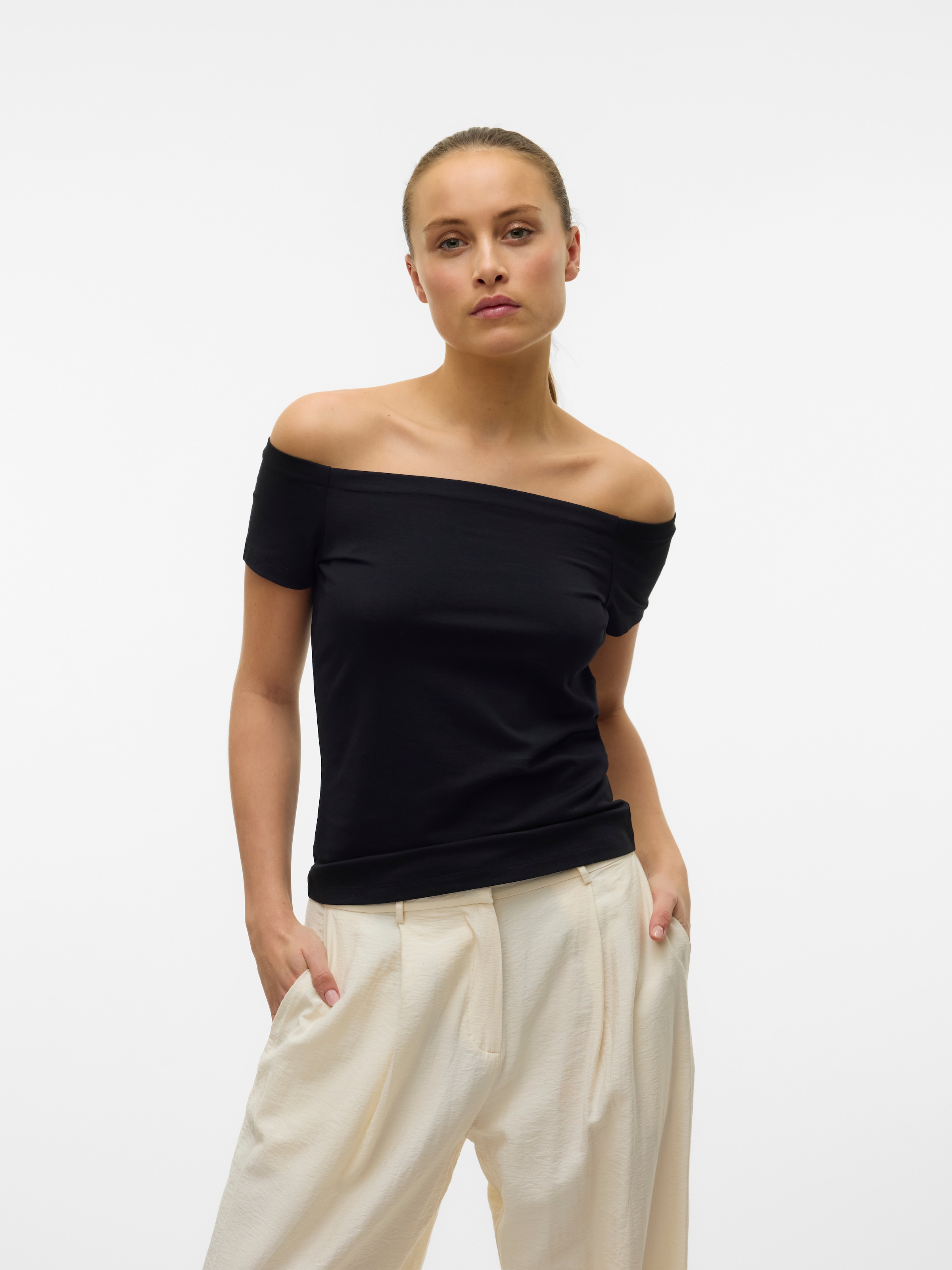 Vero Moda Kurzarmshirt »VMPANDA OFF-SHOULDER Mar...