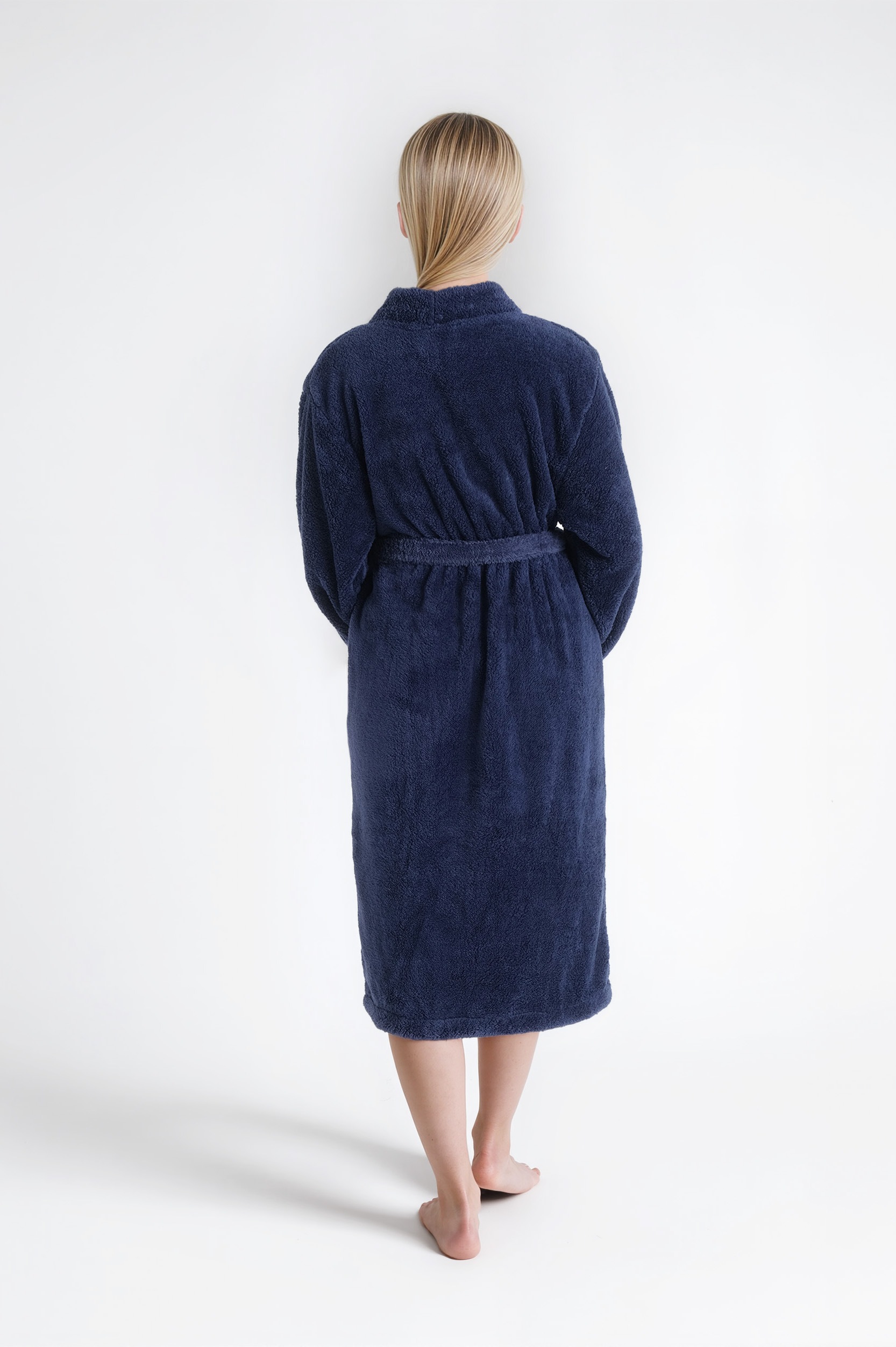 my home Unisex-Bademantel »Lillou Kimono, ideal für Sauna & Spa, Hotelbademantel, Morgenmantel«, (1 St.), kuschelig weicher Fleece, für Damen und Herren, XS-3XL