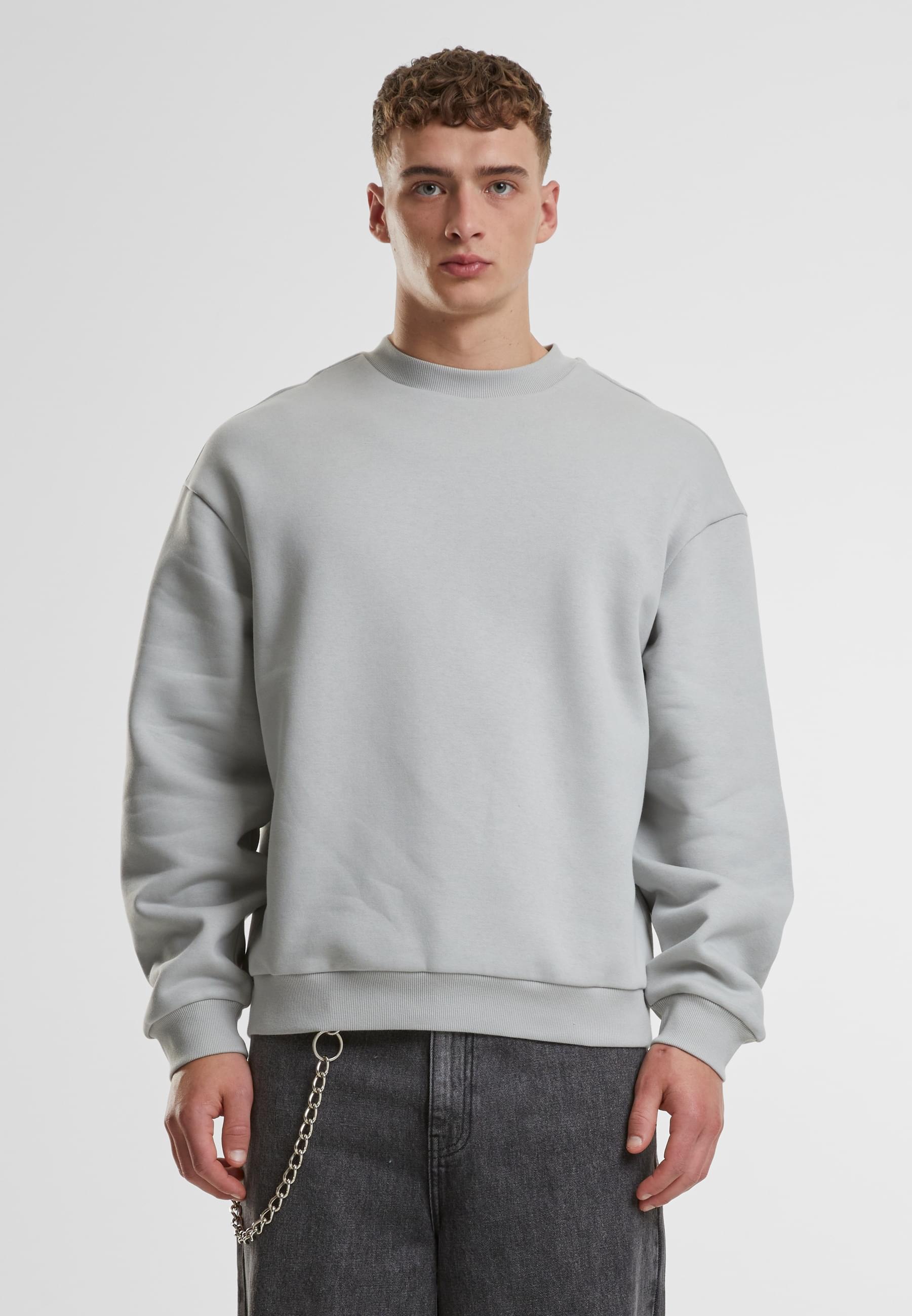 URBAN CLASSICS Rundhalspullover »Urban Classics Fluffy Crewneck«, (1 tlg.)