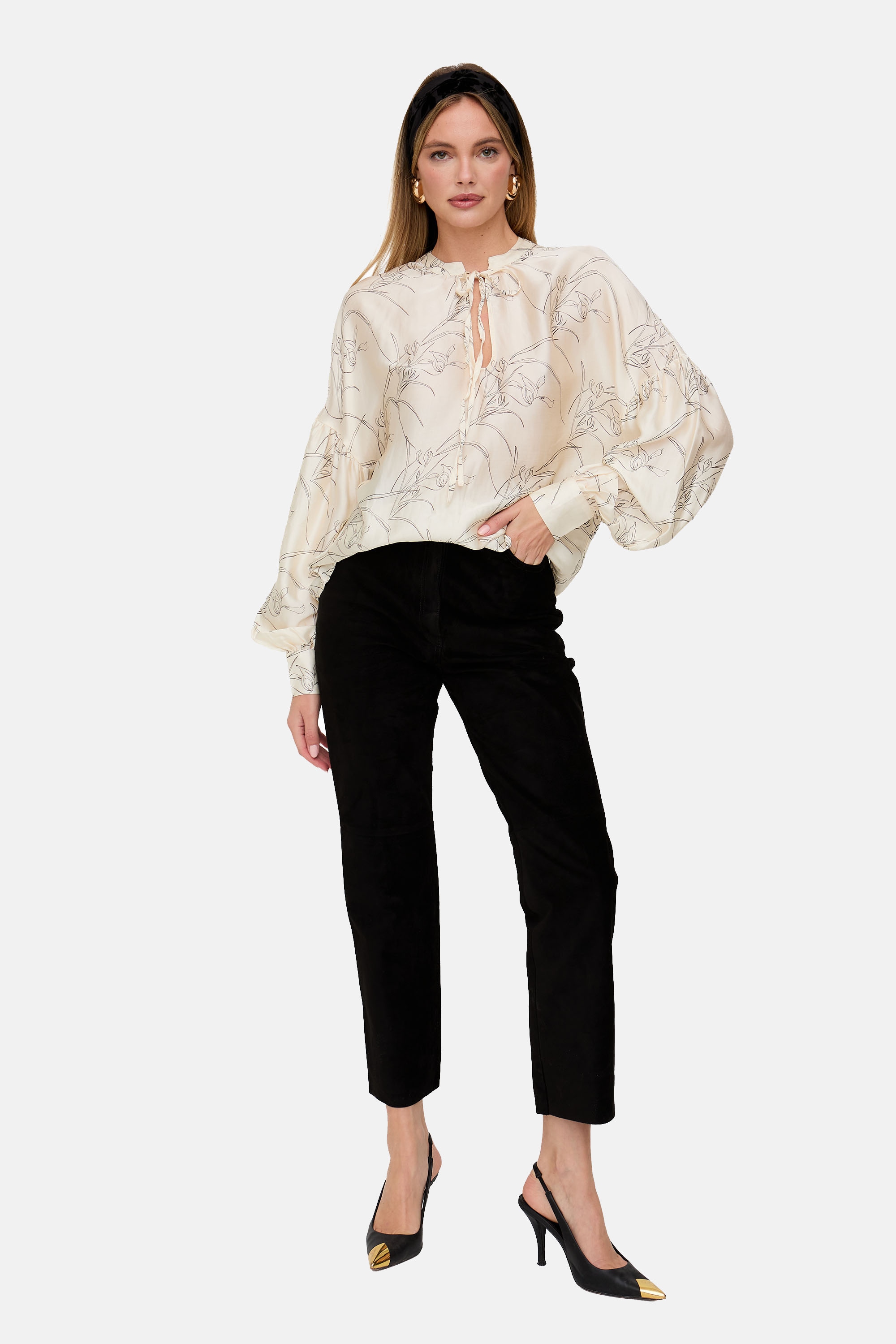 Lily and Lionel Hemdbluse »Rosetti Billowy Sleeves Floral Print Blouse Damen«