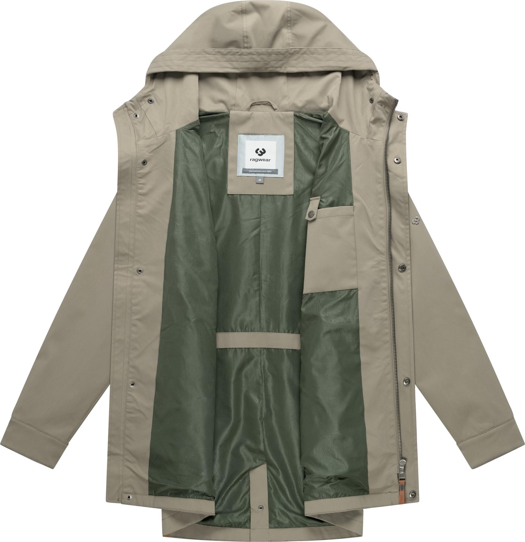 Ragwear Funktionsmantel »Mr Smithem Twill YOUMODO« Funktioneller Übergangsmantel mit Kapuze