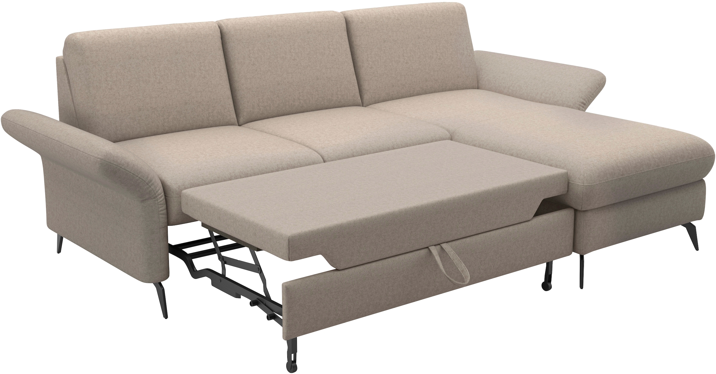 Home affaire Ecksofa »Rochelle«, optional: Armteilverstellung, klappbar, Bettkasen