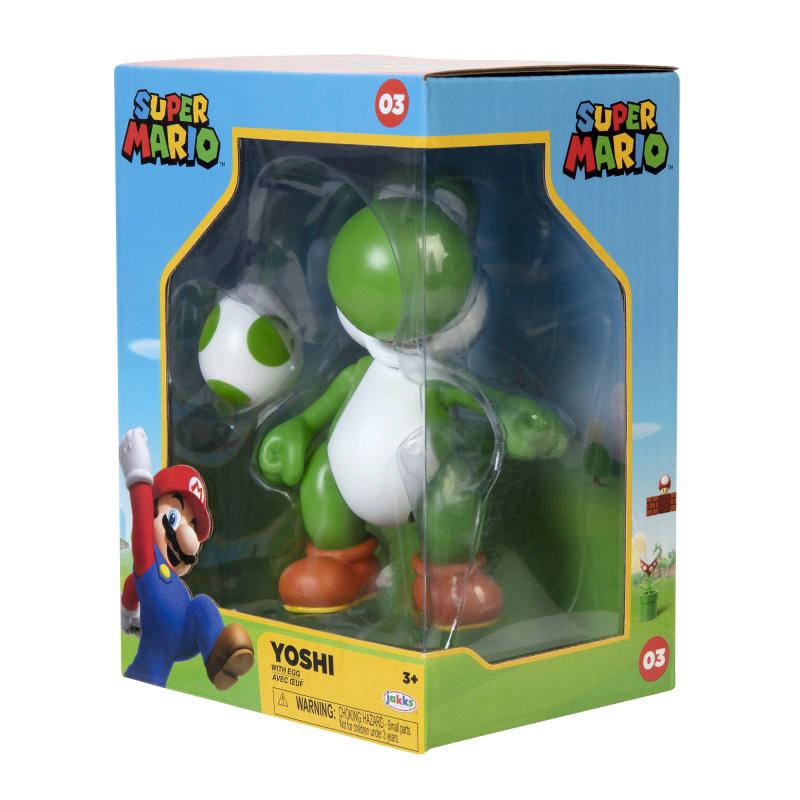 Jakks Pacific Merchandise-Figur »Super Mario - Yoshi 10 cm Figur (Sammlerbox)«, (Set, 2 tlg.)