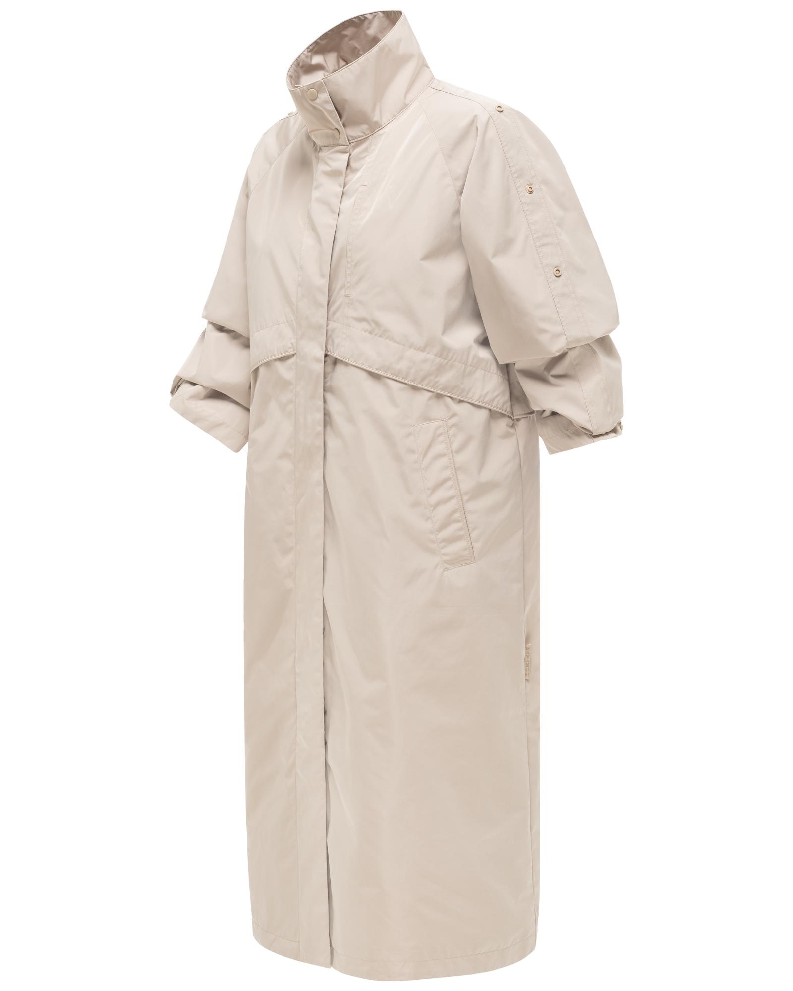 Navahoo Langmantel "Zenblüte 14" Modischer oversized Damen Parka mit krempe günstig online kaufen