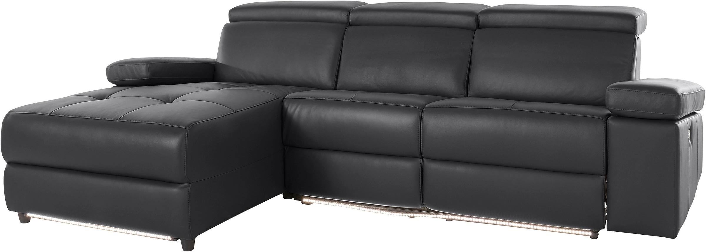 Places of Style Ecksofa »Kilado, L-Form,«, mit Relaxfunktion, verstellbarer Armlehne, Kopfteilverstellung