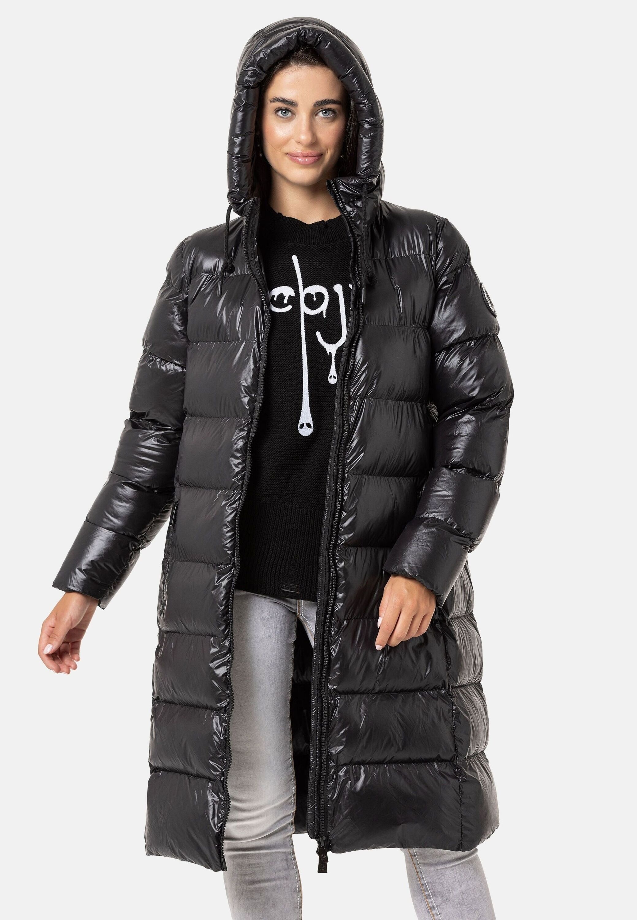 Cipo & Baxx Winterjacke »Jacken«, mit Kapuze, im Eleganten Design, WM137