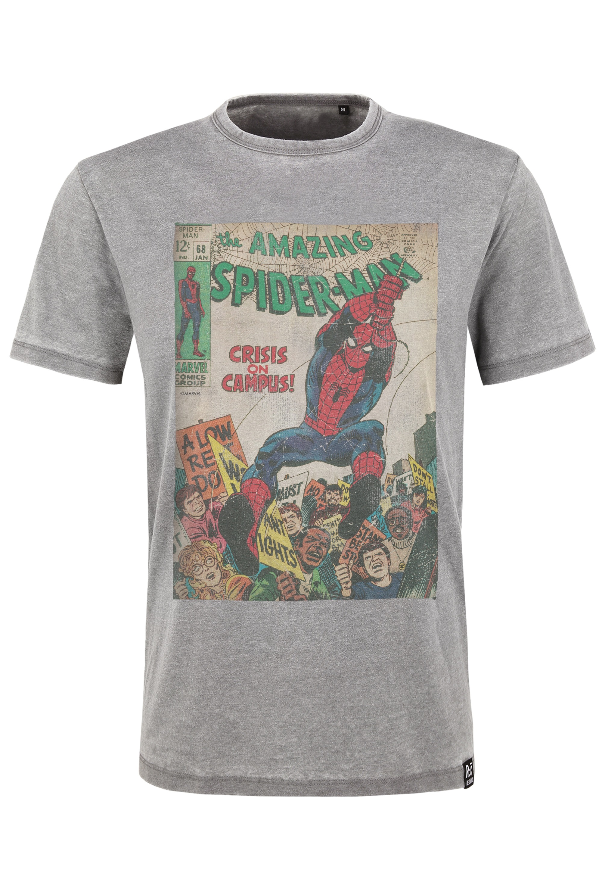 Recovered T-Shirt »Marvel Spiderman Crisis on Campus«, im zeitlosen Design