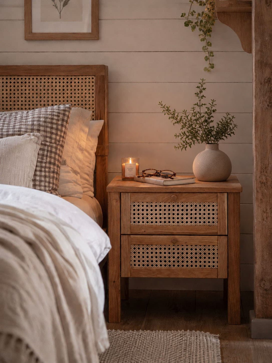 OTTO home Nachtkonsole "Hällevik Nachtkonsole, Nachtkommode in hochwertiger Verarbeitung" 1 Stk. tlg. Massivholz, Skandinavisches Design, Robust, stabil, FSC zertifiziert