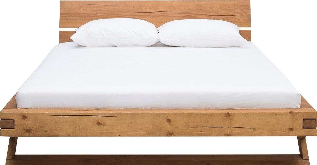 SalesFever Massivholzbett "Eik Naturbelassenes Massivholzbett", Urige Elega günstig online kaufen