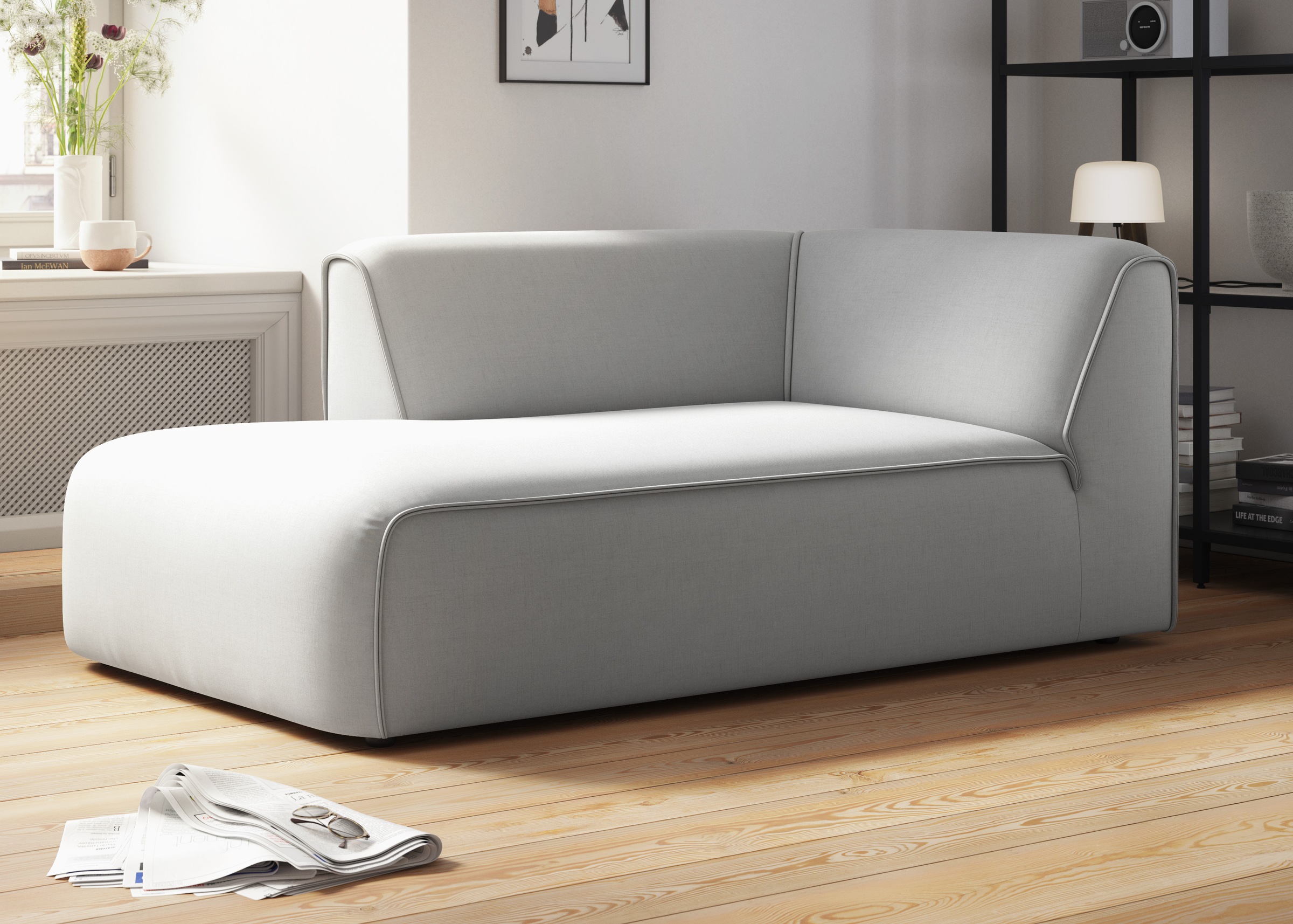 OTTO home Ottomane "Merid Chaiselongue, Maße B/T/H: 100/162/70 cm" als Modu günstig online kaufen