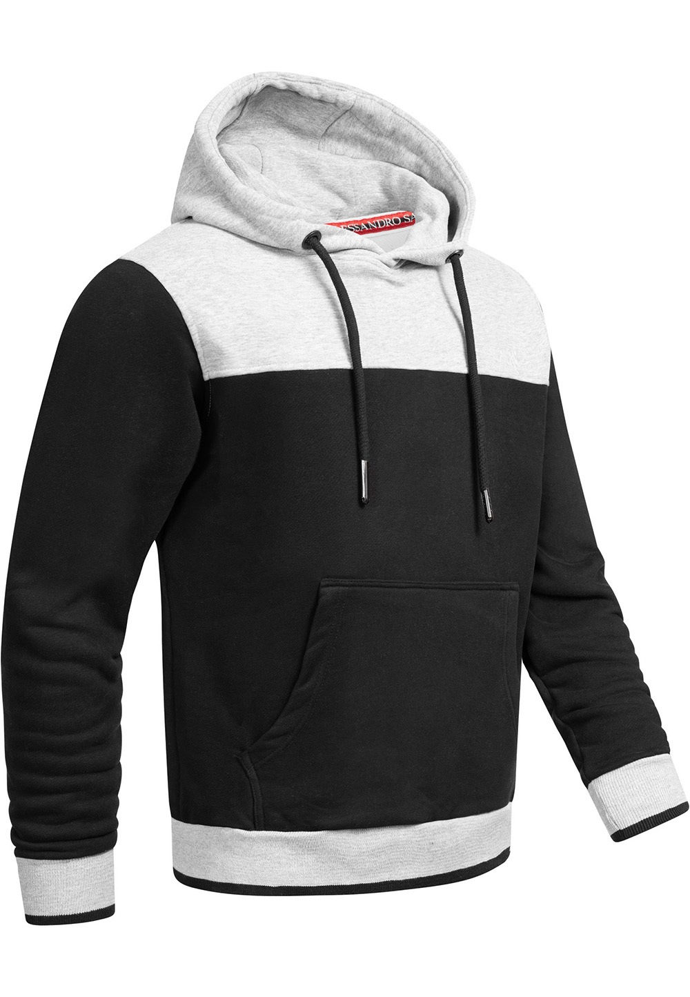 Thumbnail - Alessandro Salvarini Kapuzenpullover "ASLerio" mit großer Kapuze, mit Kapuze