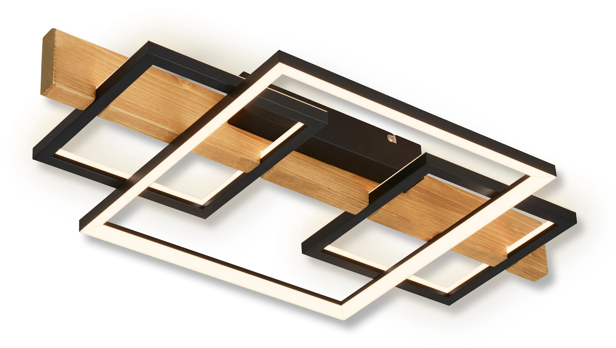 Deckenleuchte "CADRE Deckenleuchte", schwarz, BRILONER LEUCHTEN, Wohnzimmer, Leuchten