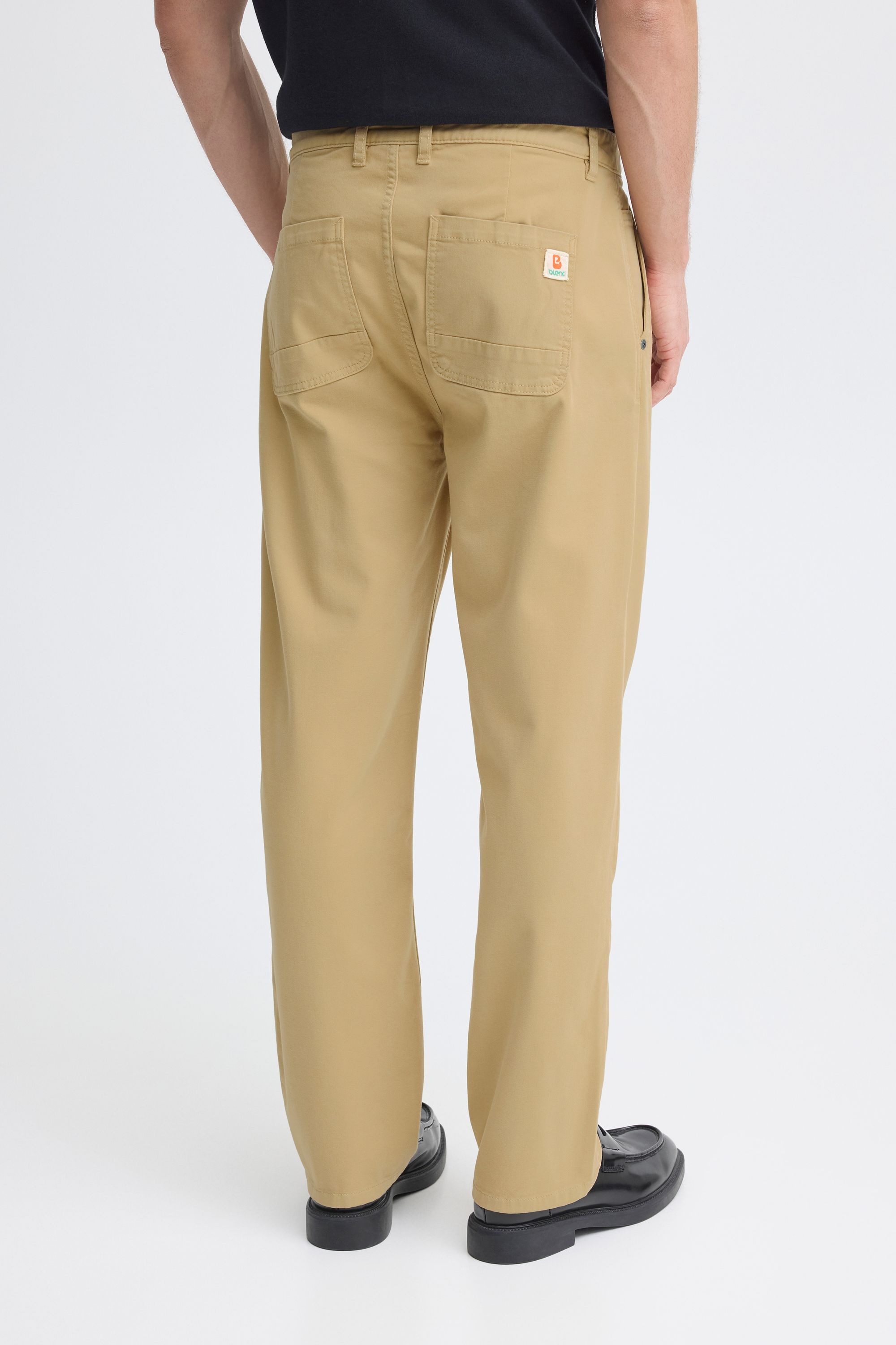 Chinohose BLEND "BHSun", Herren, Gr. 38, Länge 32, starfish, Twill, 64% Baumwolle, 34% Polyester, 2% Elasthan, unifarben, Basic, weit normal, Hosen Chinohose, Schicke Chinohose mit leichten Bundfalten 6