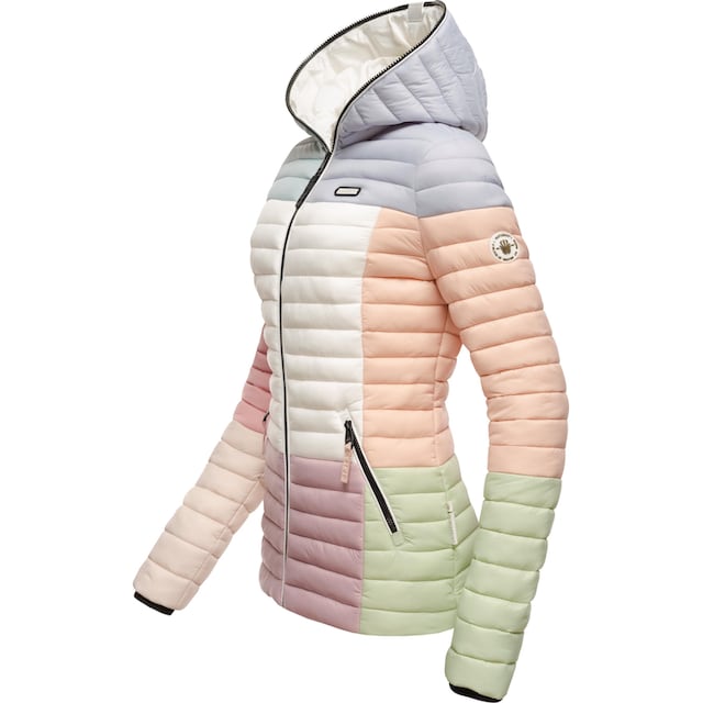 Navahoo Steppjacke »Multikulti«, mit Kapuze, stylische Colorblocking  Übergangsjacke m. Kapuze für bestellen | BAUR