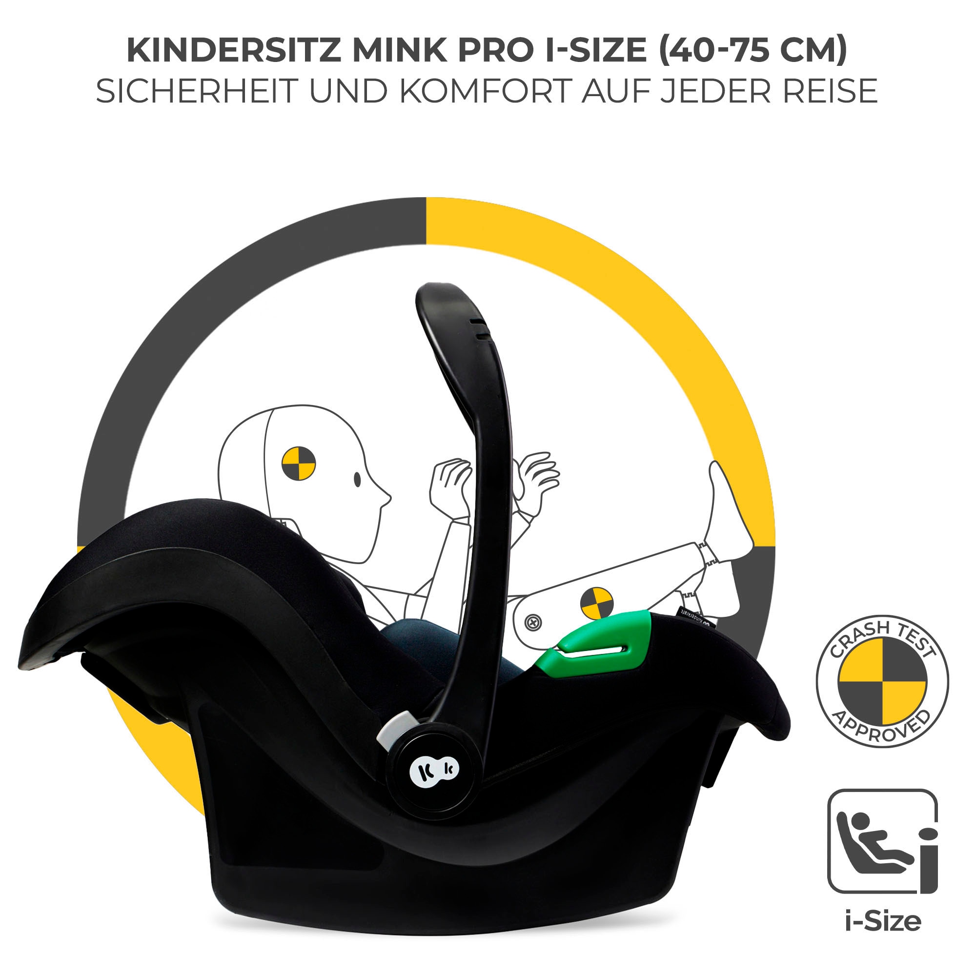 Kinderkraft Kombi-Kinderwagen »MOOV 2 3IN1«, 27 kg, mit EVA-Rädern