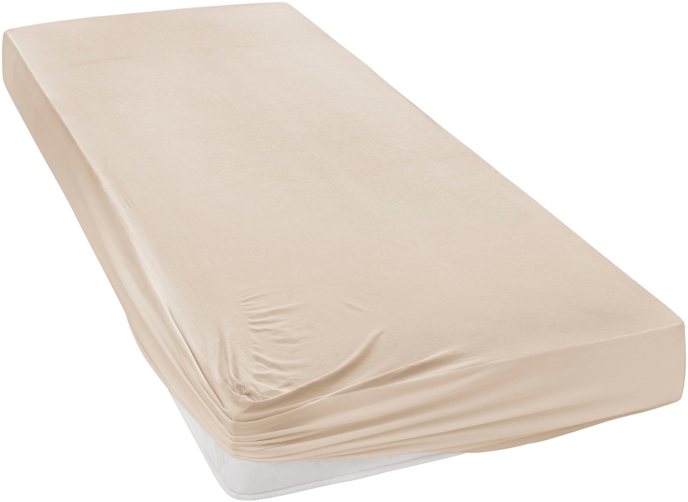 Janine Spannbettlaken "Spannbetttuch Jersey 5007 23 70x140" Ringsumgummi günstig online kaufen