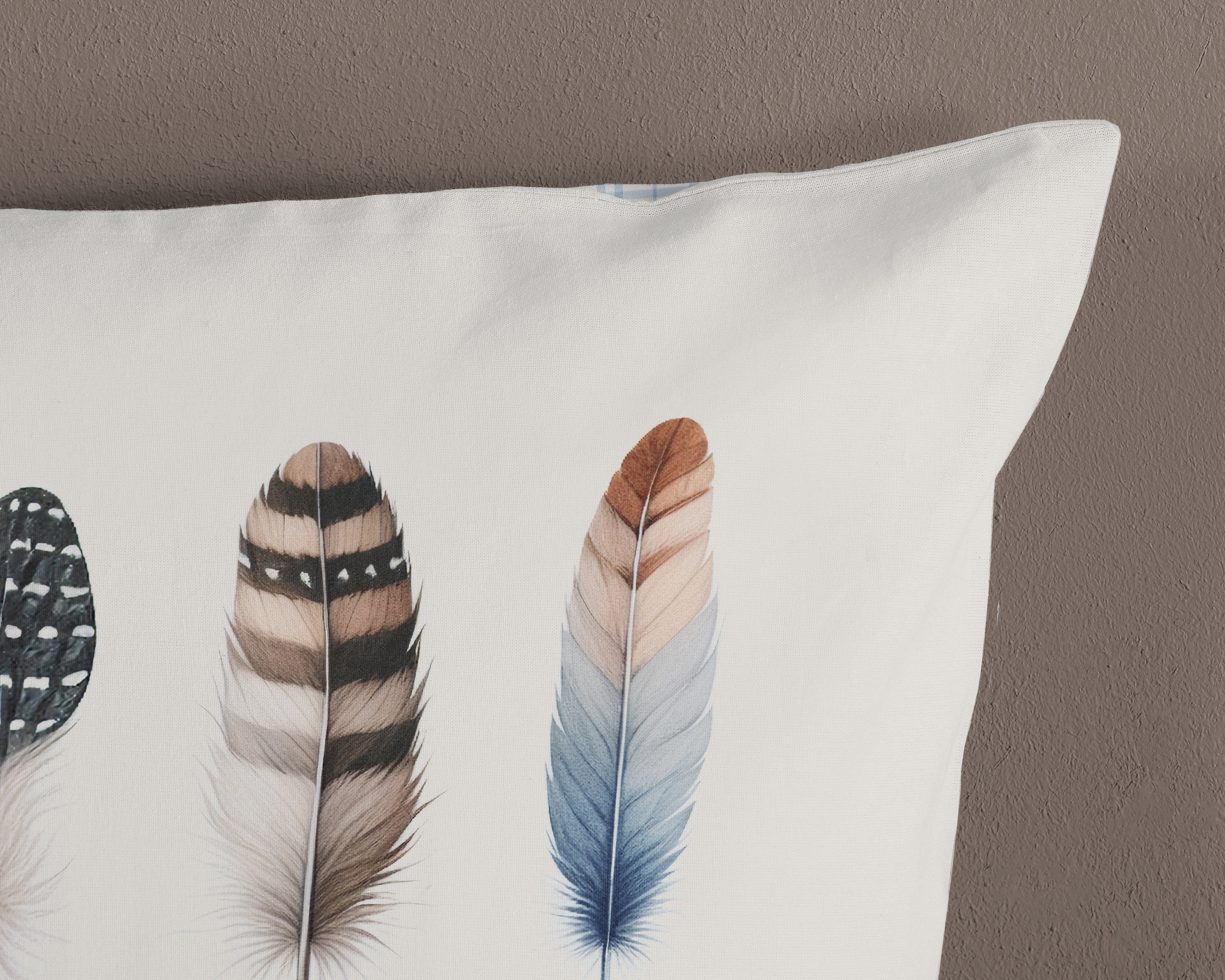 good morning Wendebettwäsche »Niba« 2 Stk. tlg. Flanell, Biber, Winter, Warm, Reißverschluss, Wende, Federn, weiß blau