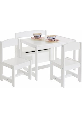 Hoppekids Kindersitzgruppe »MATHILDE«, (Set, 4 tlg.), mit 2 Stühlen, Tisch & Bank mit... kaufen